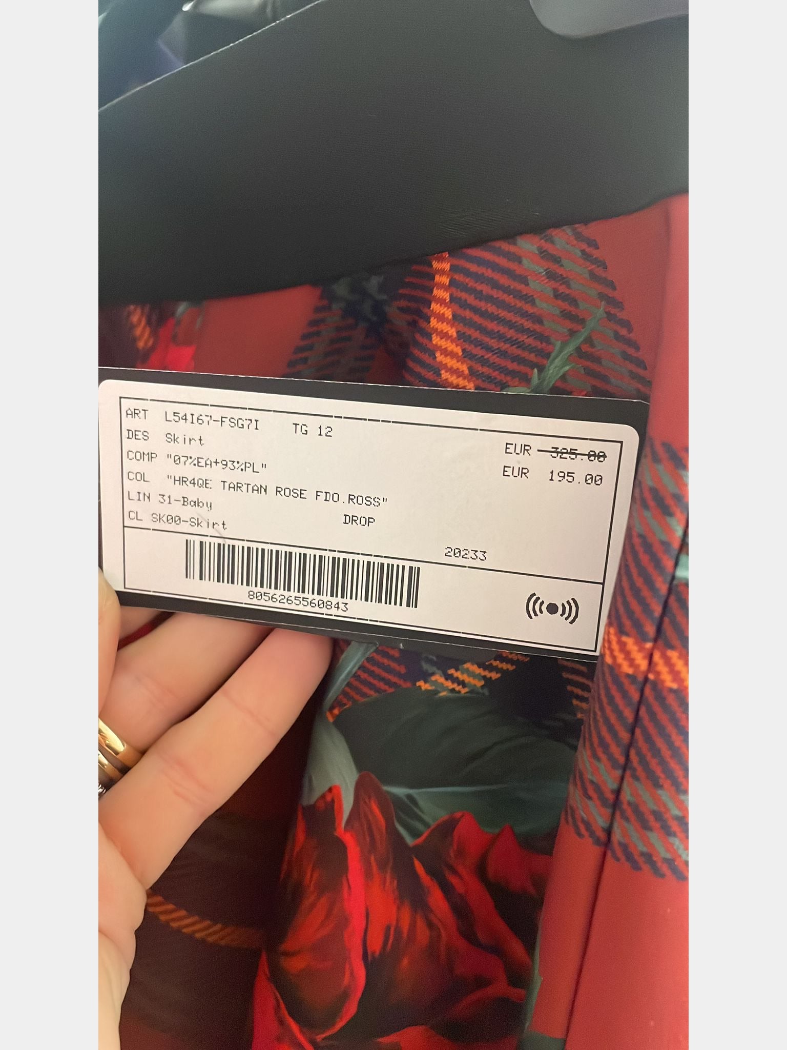 Dolce & Gabbana spódnica damska Tartan Rose L54167FSG7IDolce & Gabbana