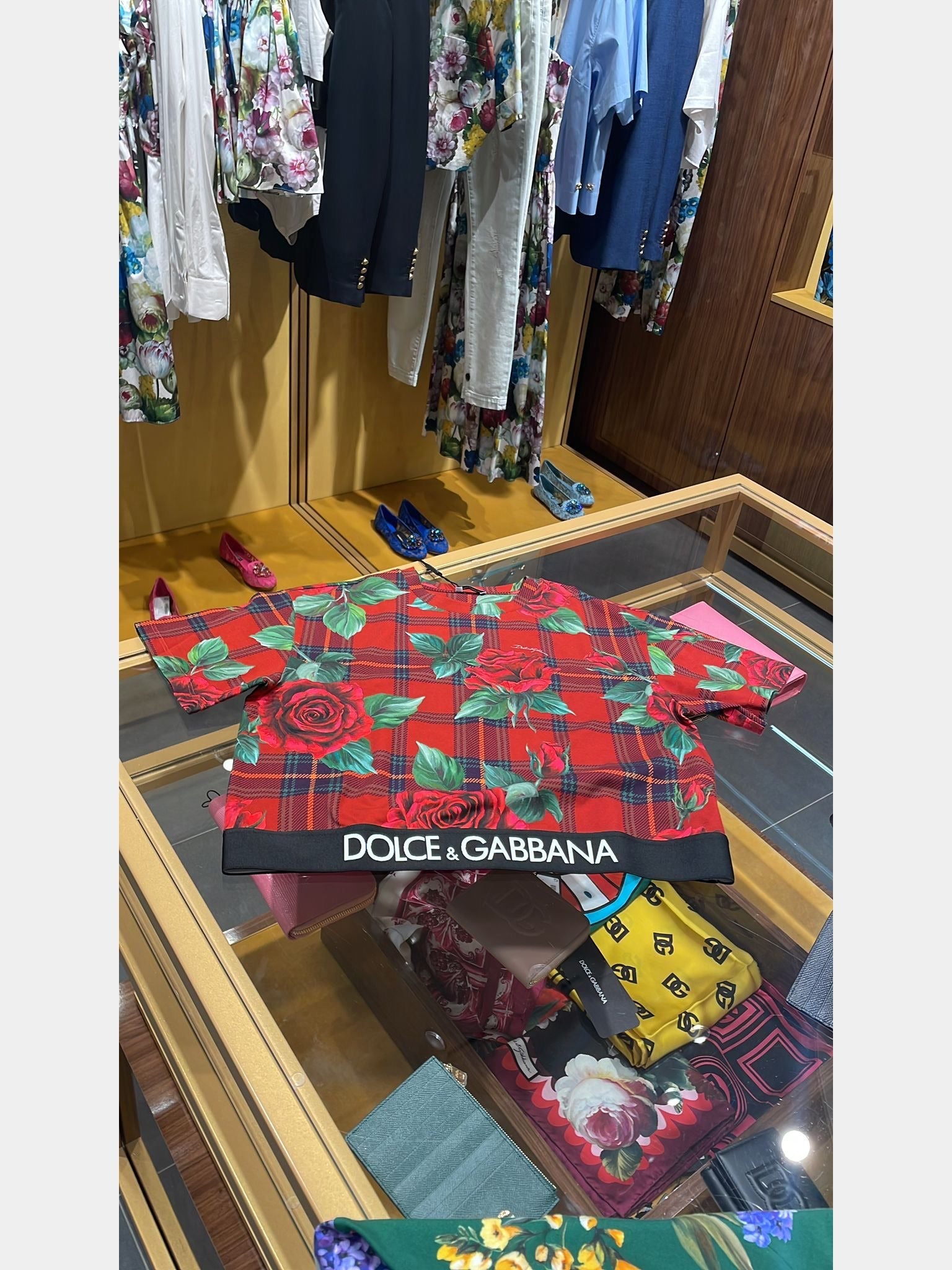 Dolce & Gabbana T-Shirt Damski Czerwony L5JTSH - FSG7JDolce & Gabbana