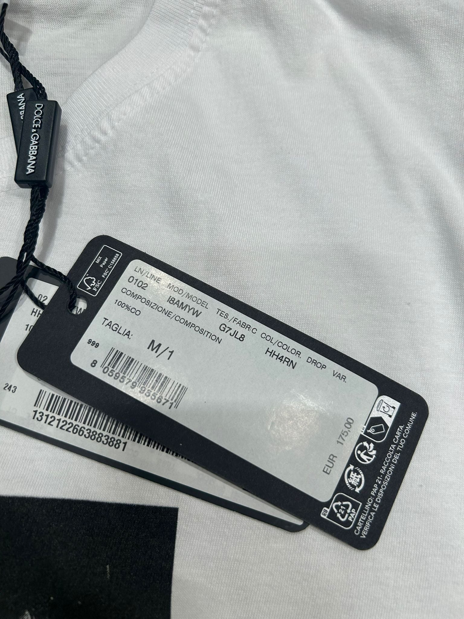 Dolce & Gabbana T-shirt Damskie Biały M/1Dolce & Gabbana