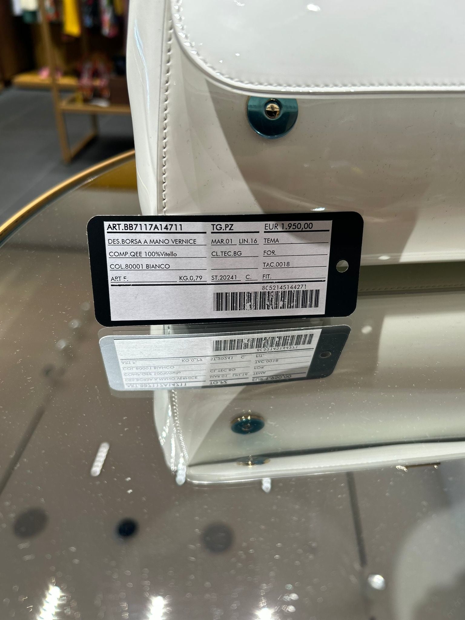 Dolce & Gabbana Torebka biała skórzanaDolce & Gabbana