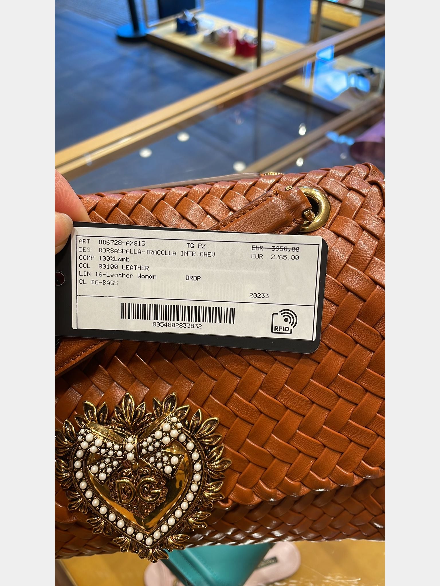 Dolce & Gabbana Torebka Damska Pleciona BrązowaDolce & Gabbana