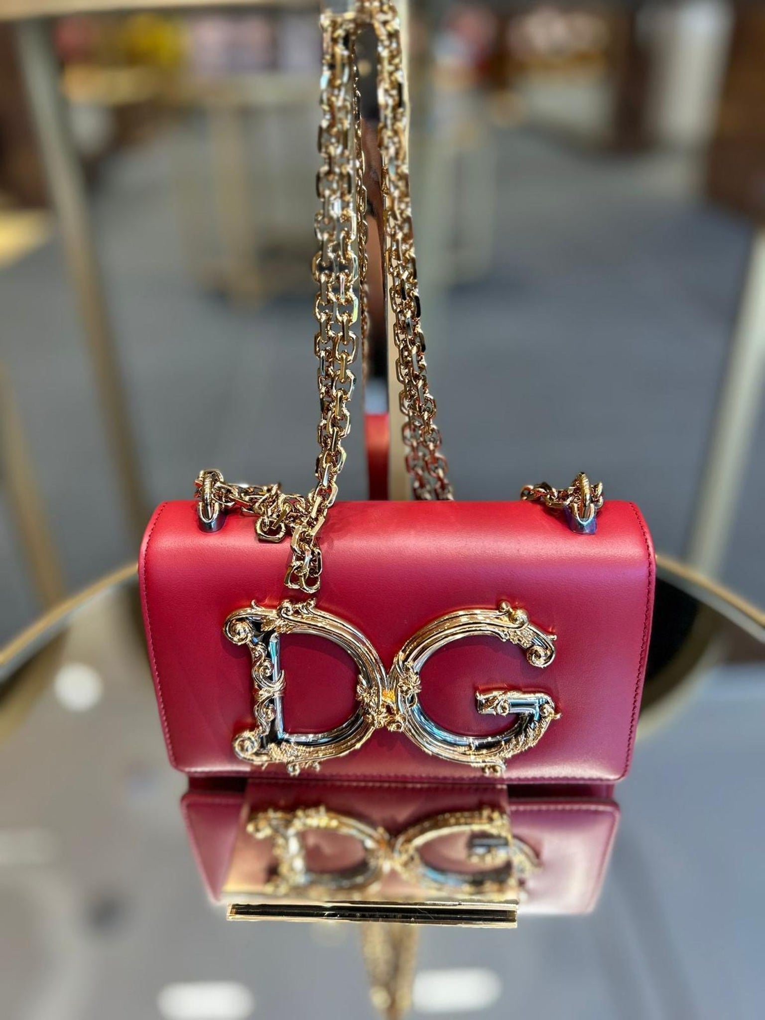 Dolce & Gabbana Torebka Damska Poppy Red Shoulder BagDolce & Gabbana