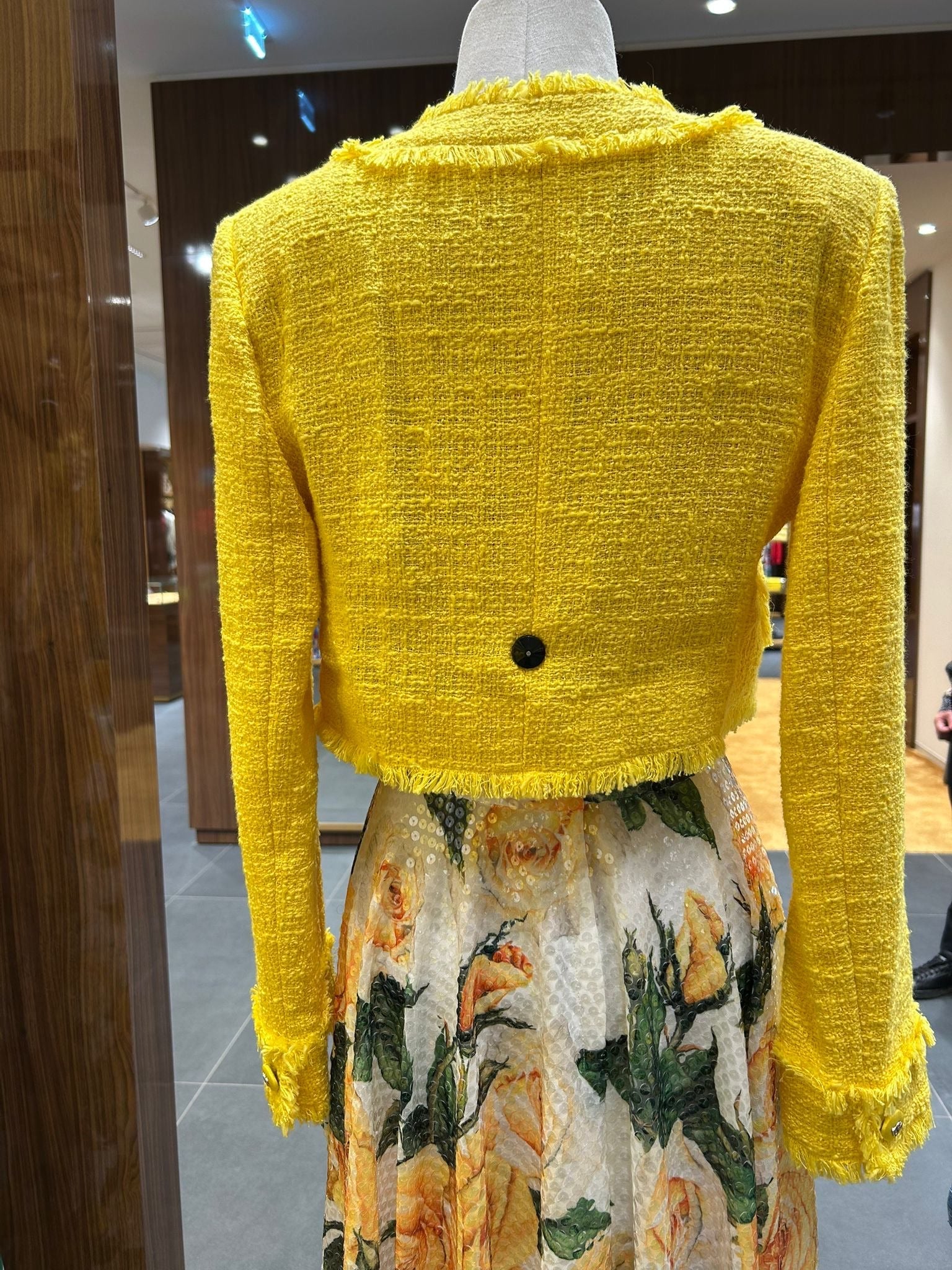 Dolce & Gabbana Żółta Kurtka Damska JacketDolce & Gabbana