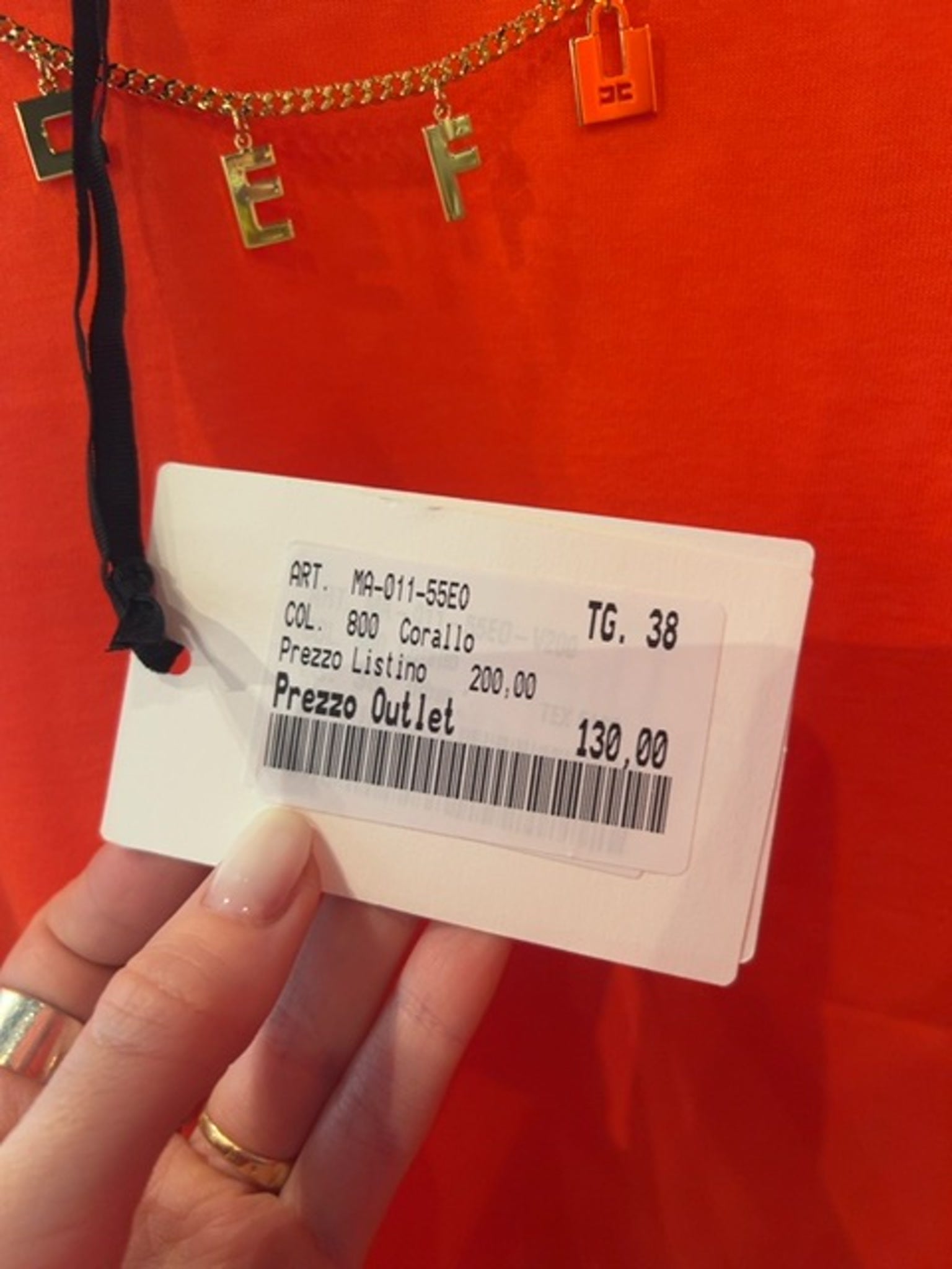 Elisabetta Franchi Damska bluzka CoralloElisabetta Franchi