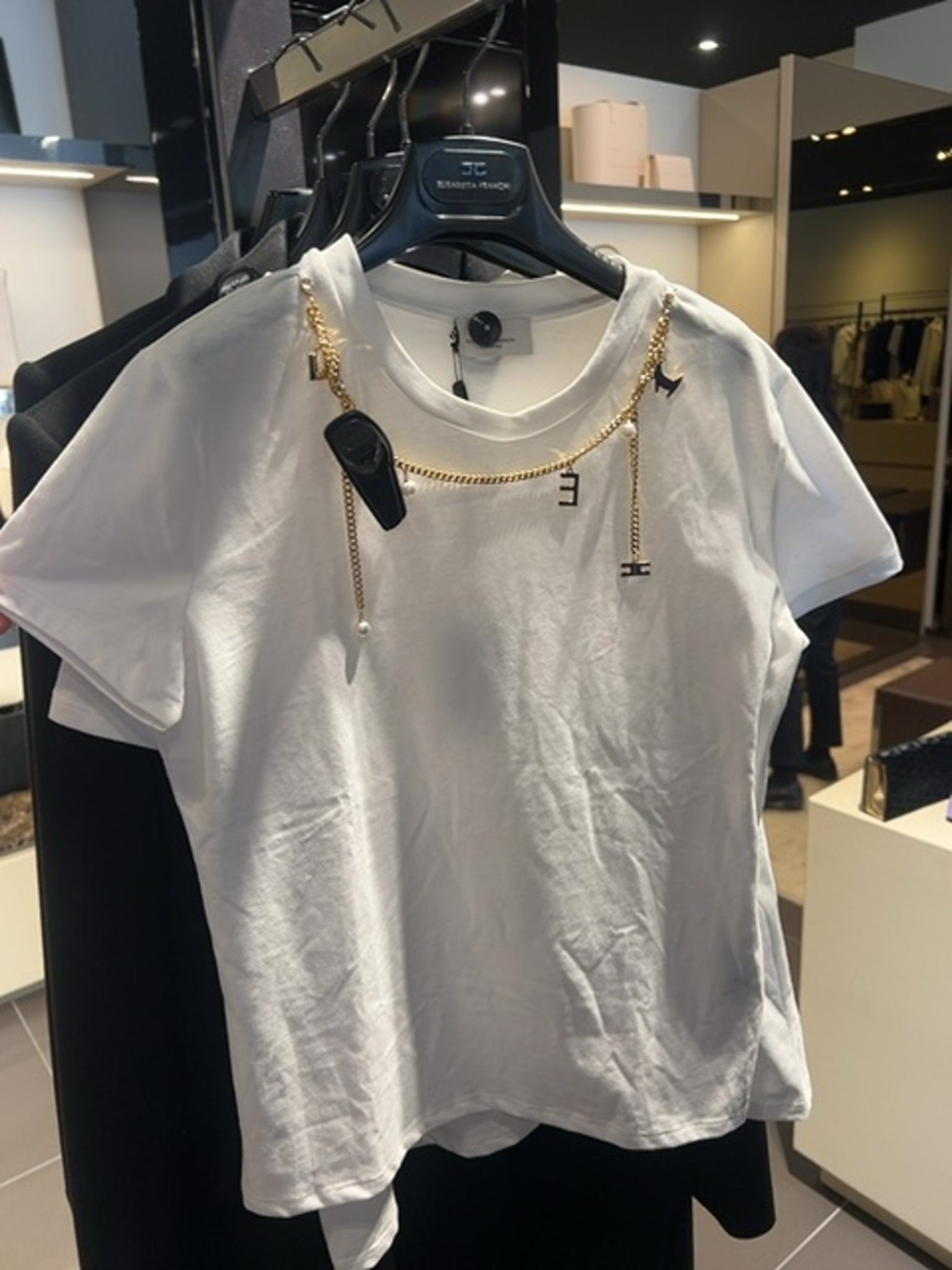 Elisabetta Franchi Damska bluzka GessoElisabetta Franchi