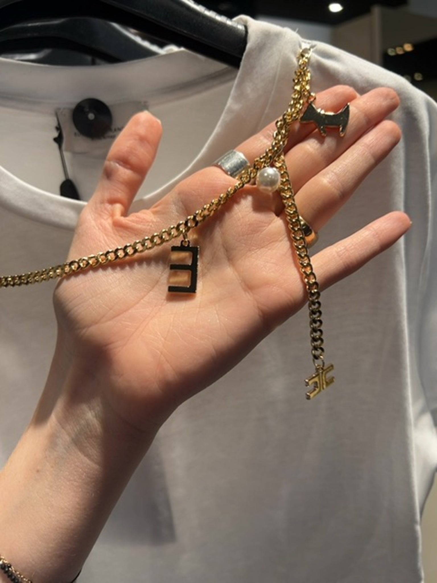 Elisabetta Franchi Damska bluzka GessoElisabetta Franchi