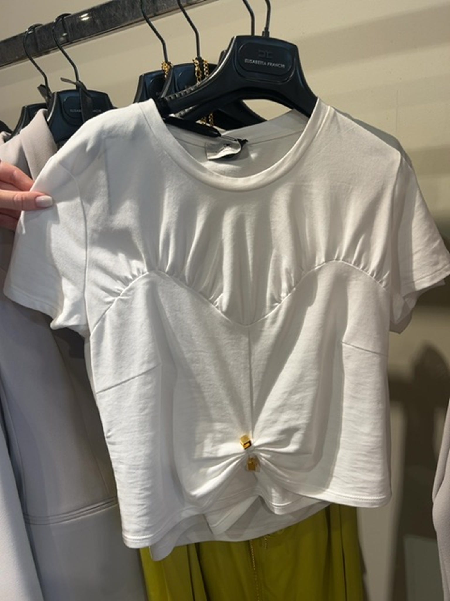 Elisabetta Franchi Damska bluzka GessoElisabetta Franchi