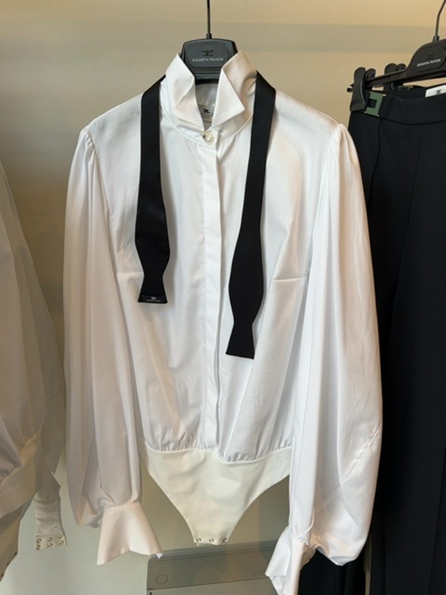 Elisabetta Franchi Damska koszula bawełniana białaElisabetta Franchi