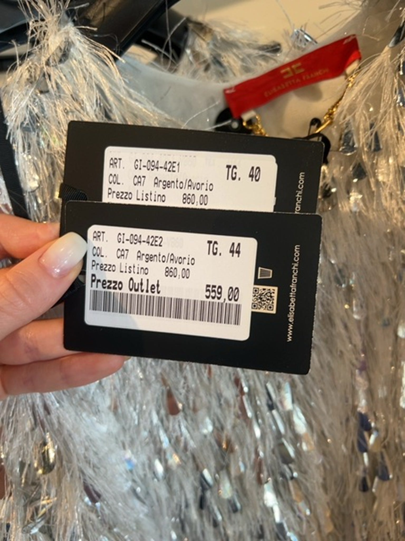 Elisabetta Franchi Damska kurtka Argento/AvorioElisabetta Franchi