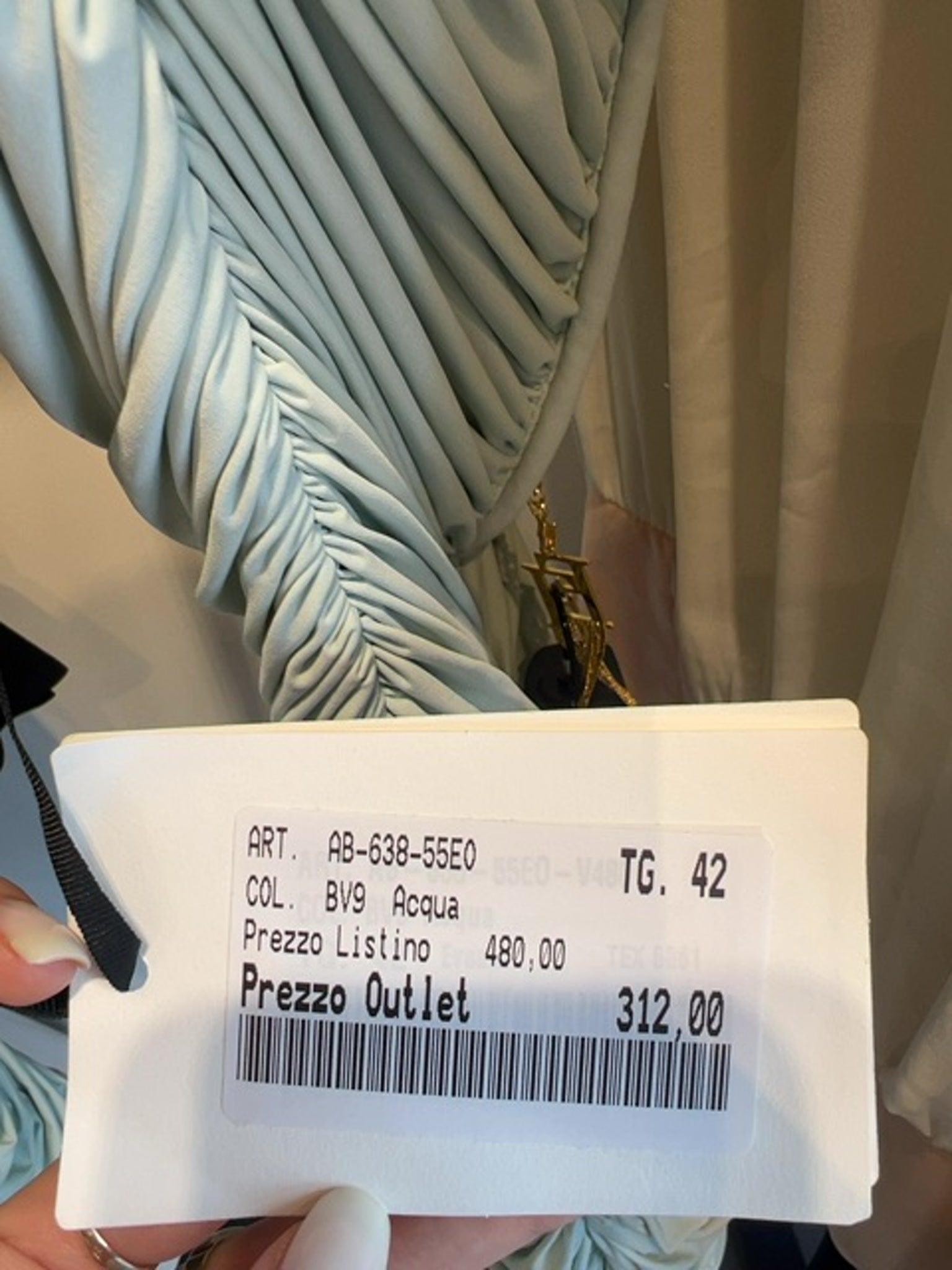 Elisabetta Franchi Damska sukienka AcquaElisabetta Franchi