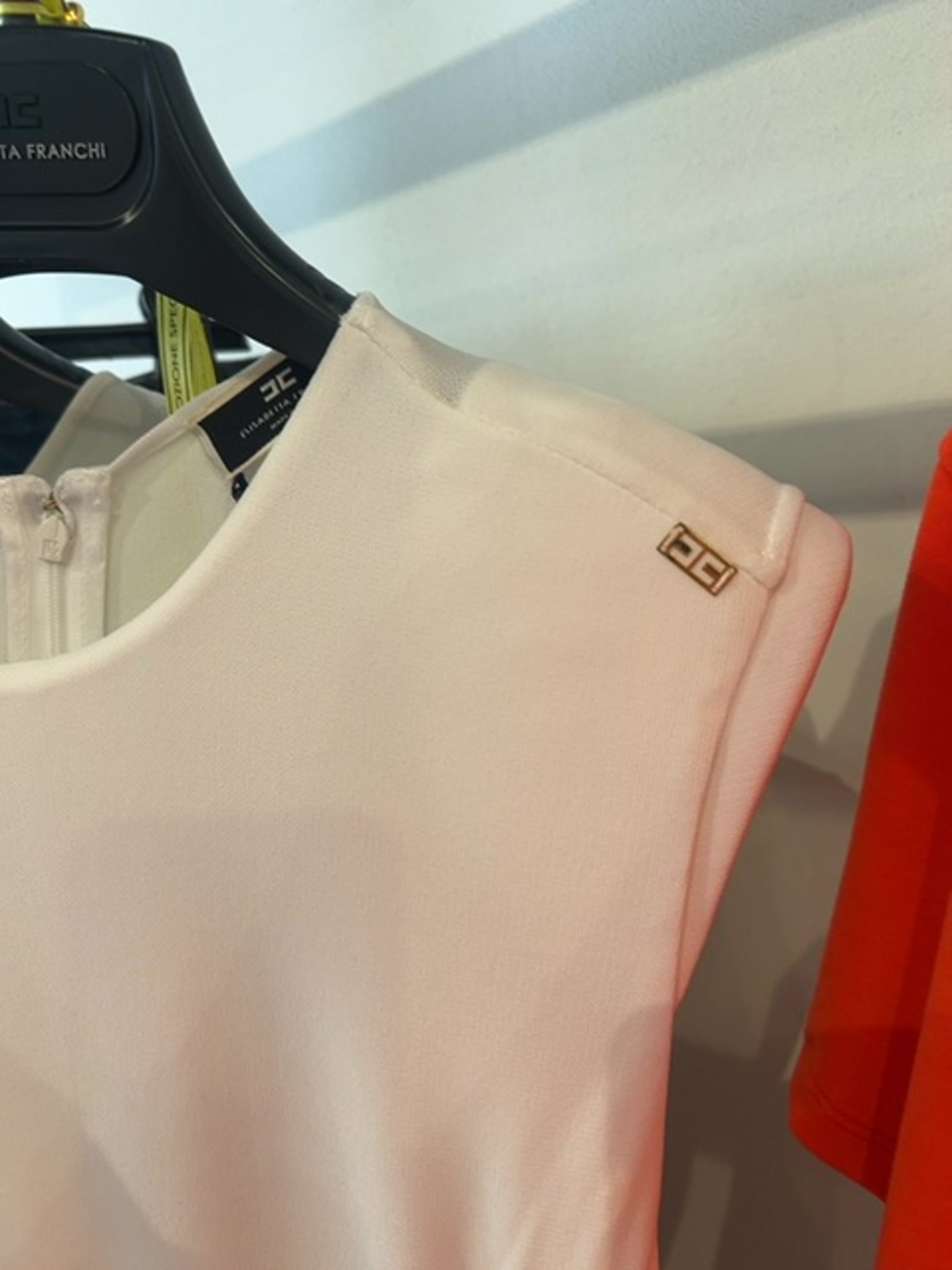 Elisabetta Franchi Damska sukienka AvorioElisabetta Franchi