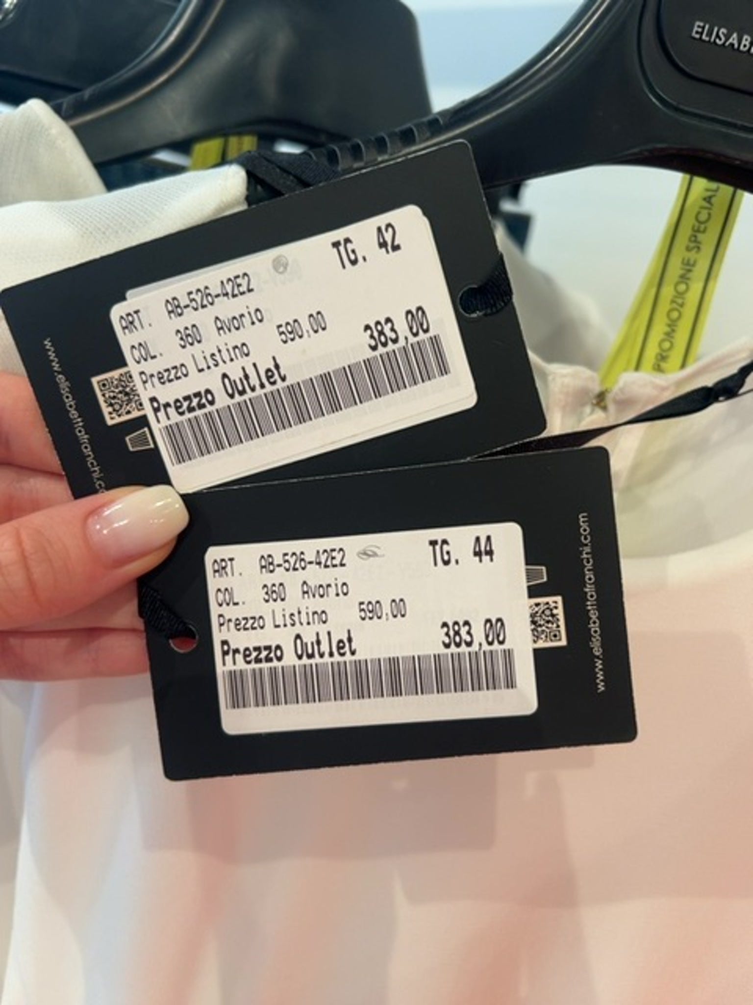 Elisabetta Franchi Damska sukienka AvorioElisabetta Franchi