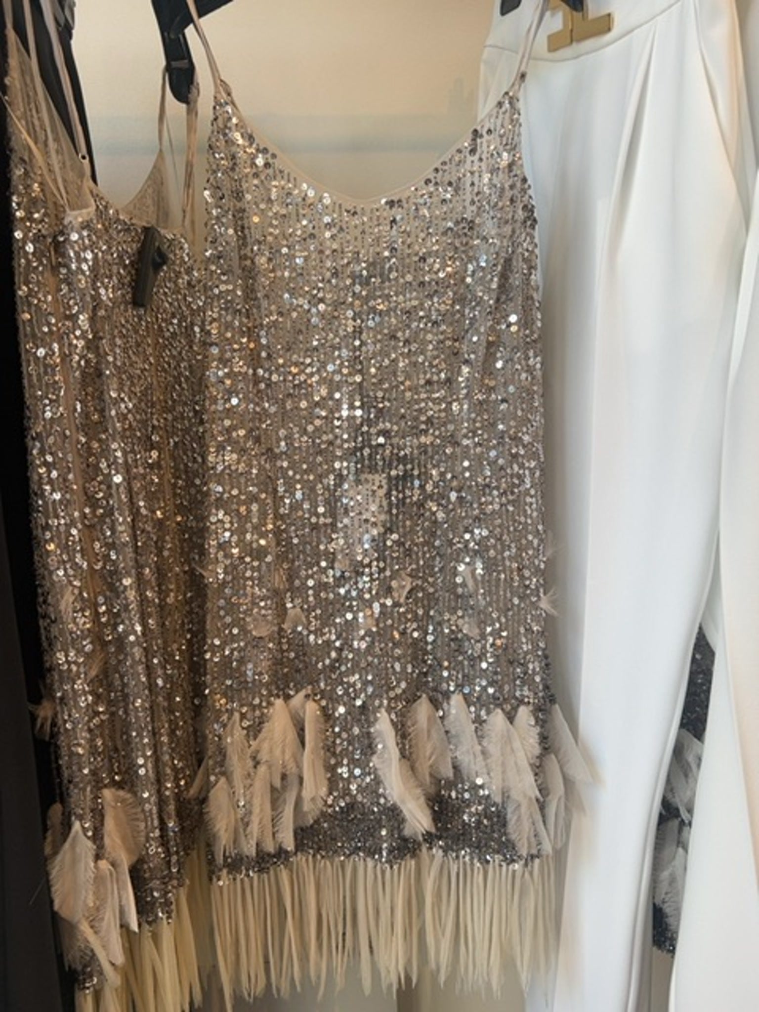 Elisabetta Franchi Damska sukienka cekinowa PerlaElisabetta Franchi