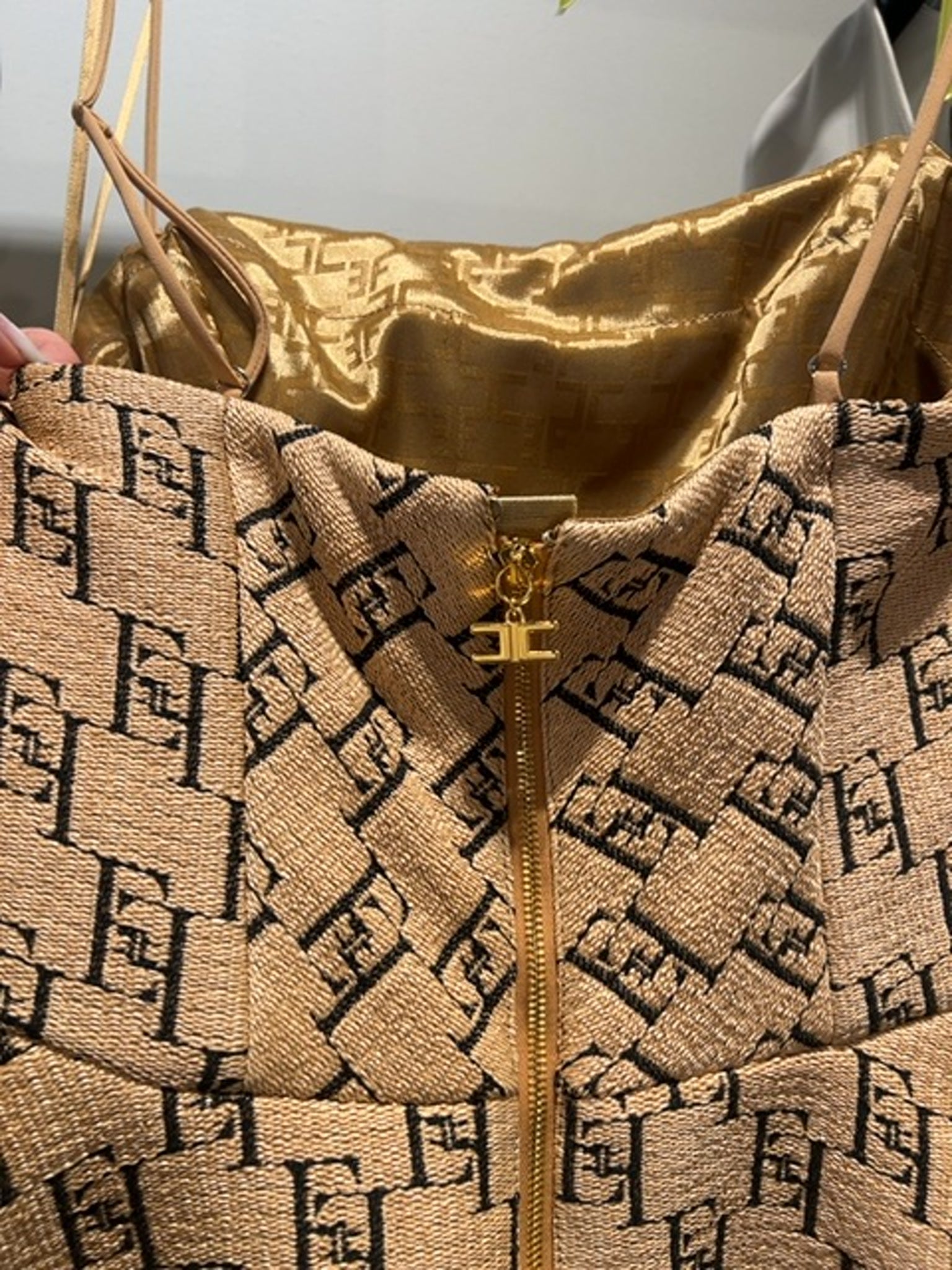 Elisabetta Franchi Damska torba Paglia/NeroElisabetta Franchi
