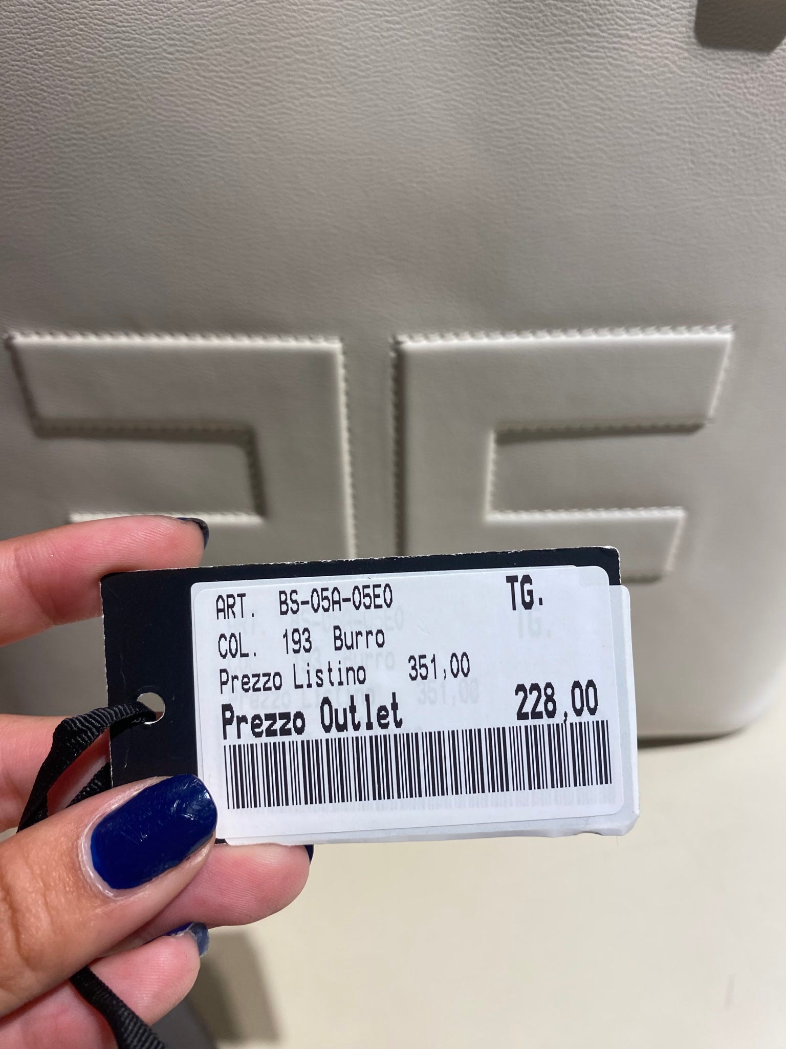 Elisabetta Franchi Damska torebka skórzana BurroElisabetta Franchi