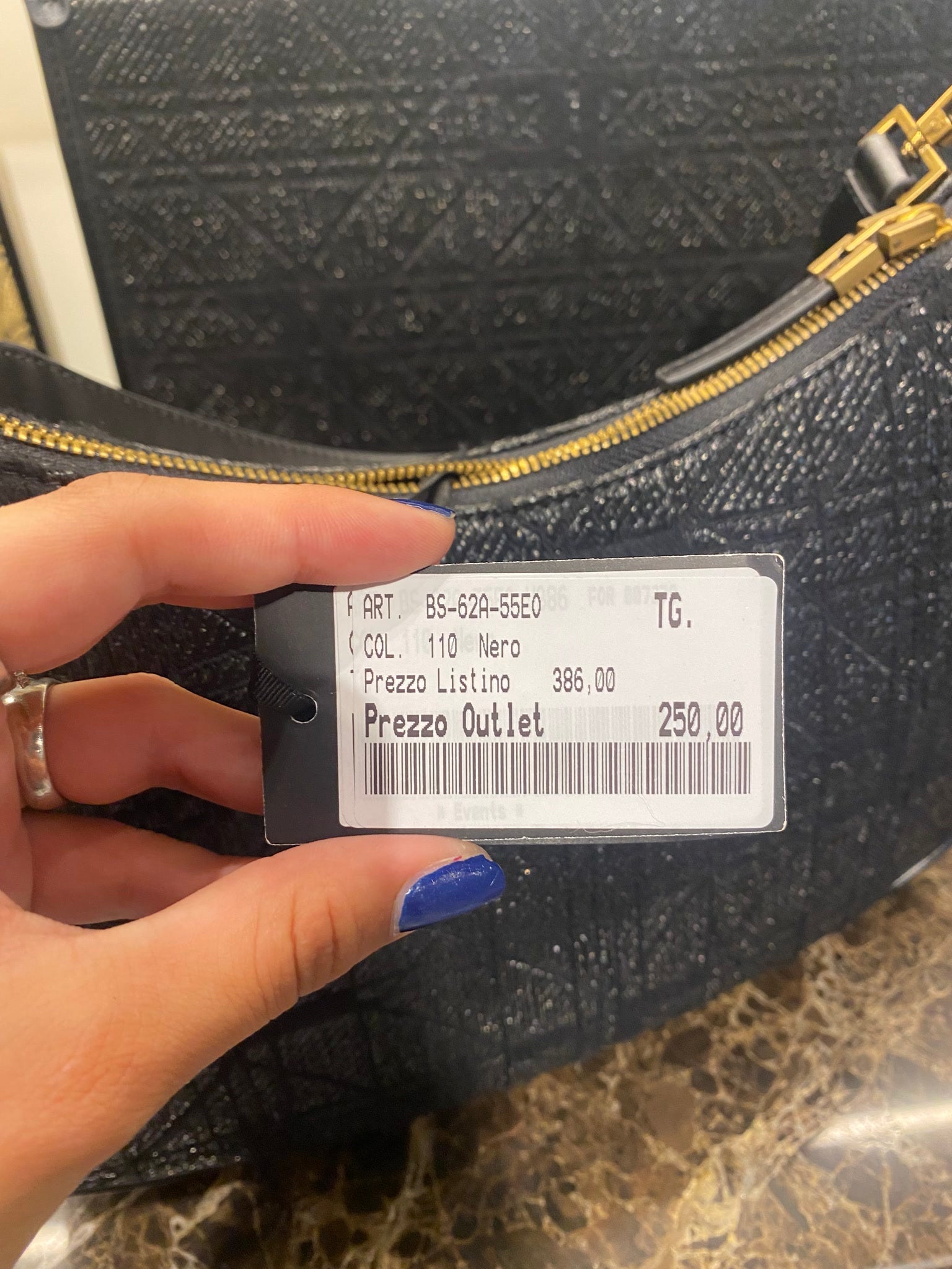 Elisabetta Franchi Damska torebka skórzana czarnaElisabetta Franchi