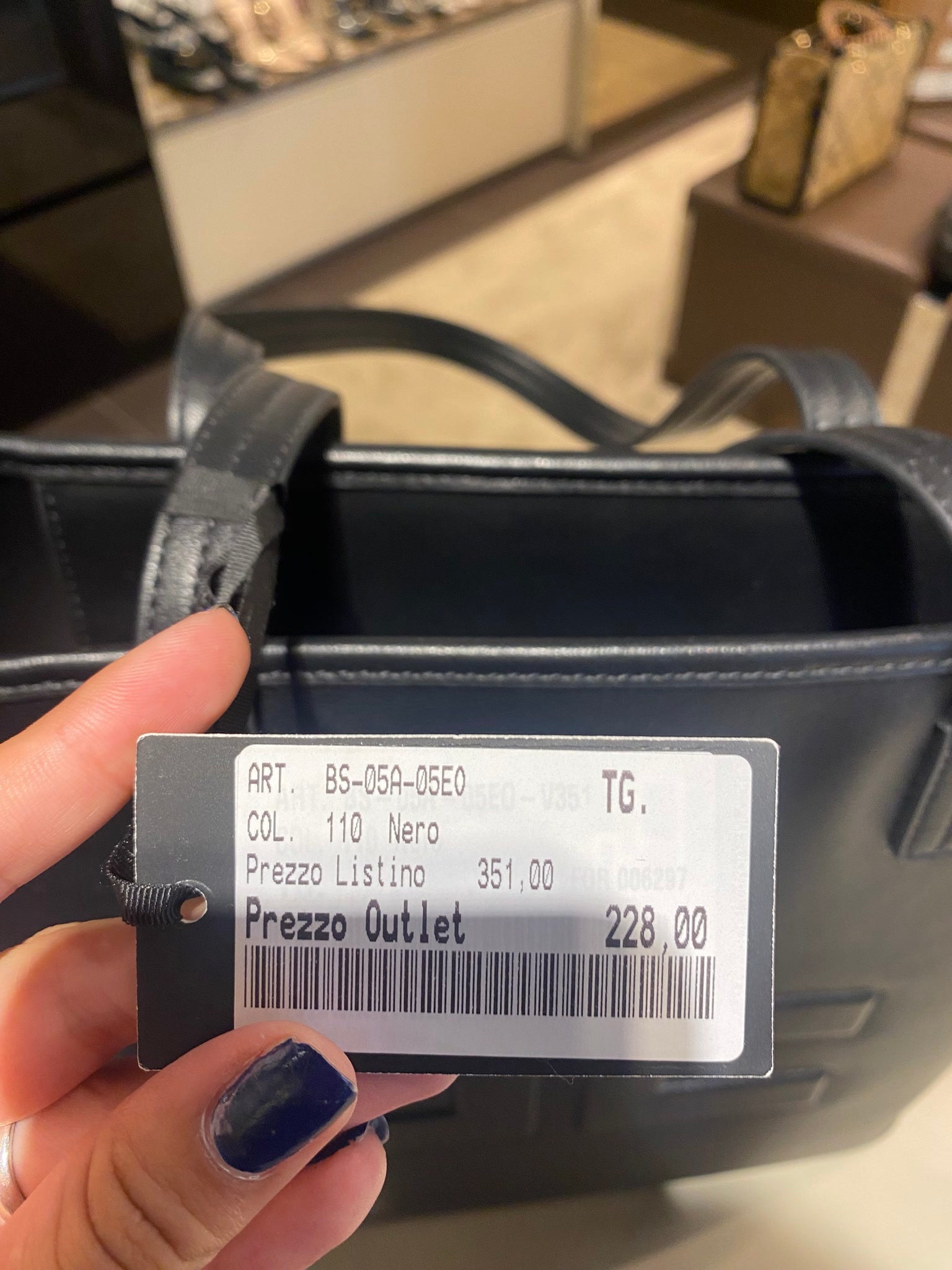 Elisabetta Franchi Damska torebka skórzana czarnaElisabetta Franchi