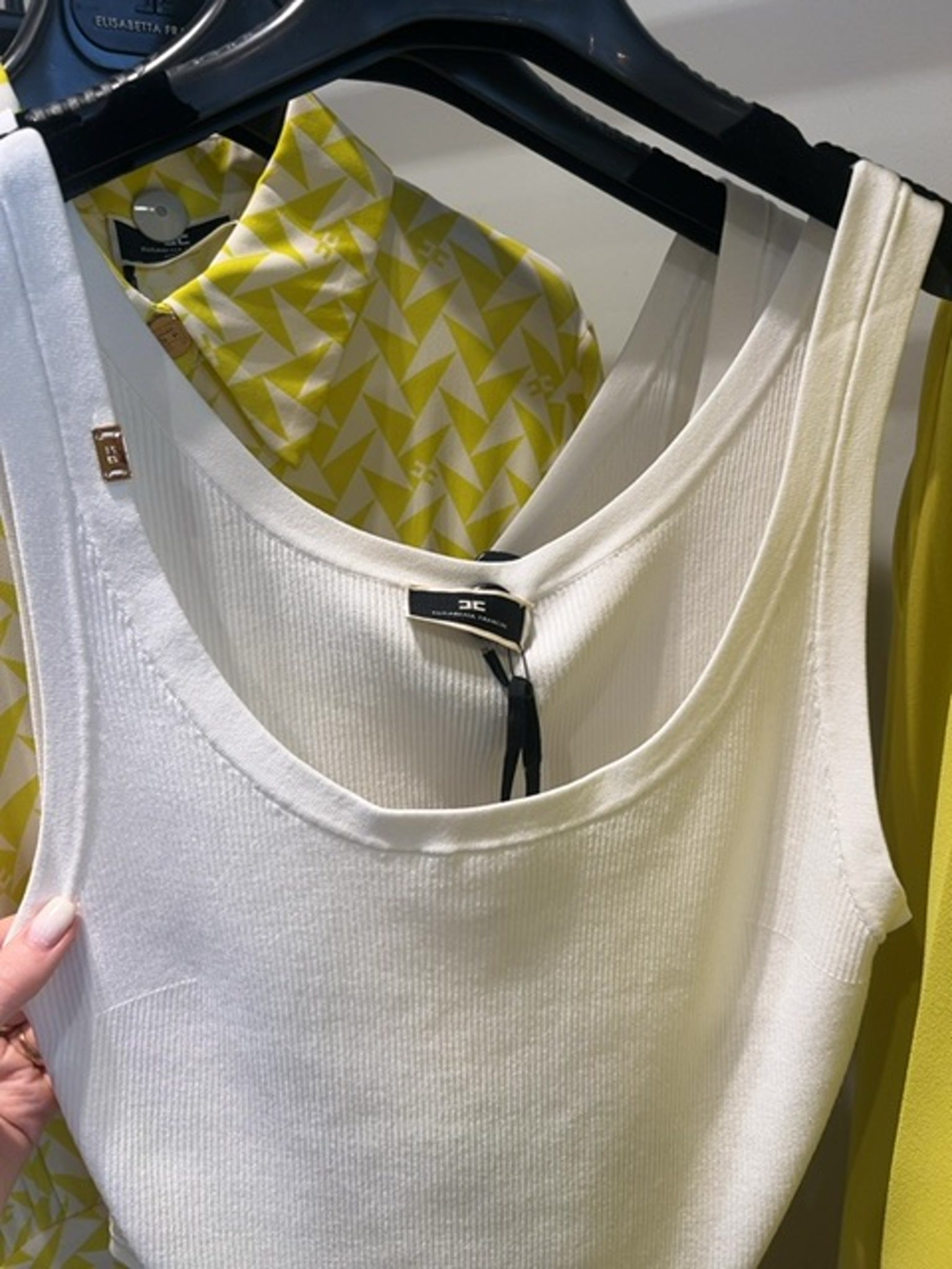 Elisabetta Franchi Damskie bluzka AvorioElisabetta Franchi