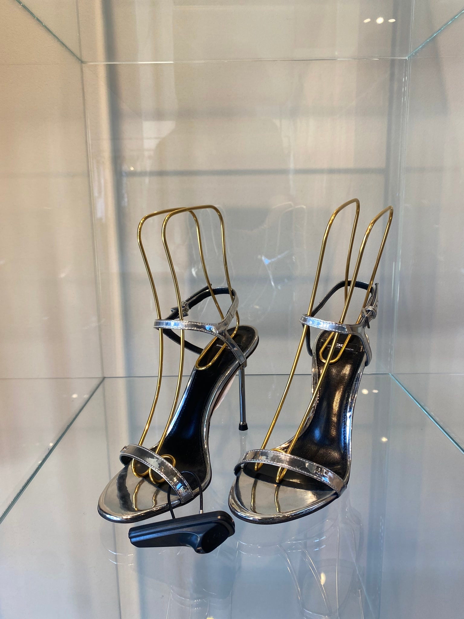 Elisabetta Franchi Damskie szpilki srebrneElisabetta Franchi