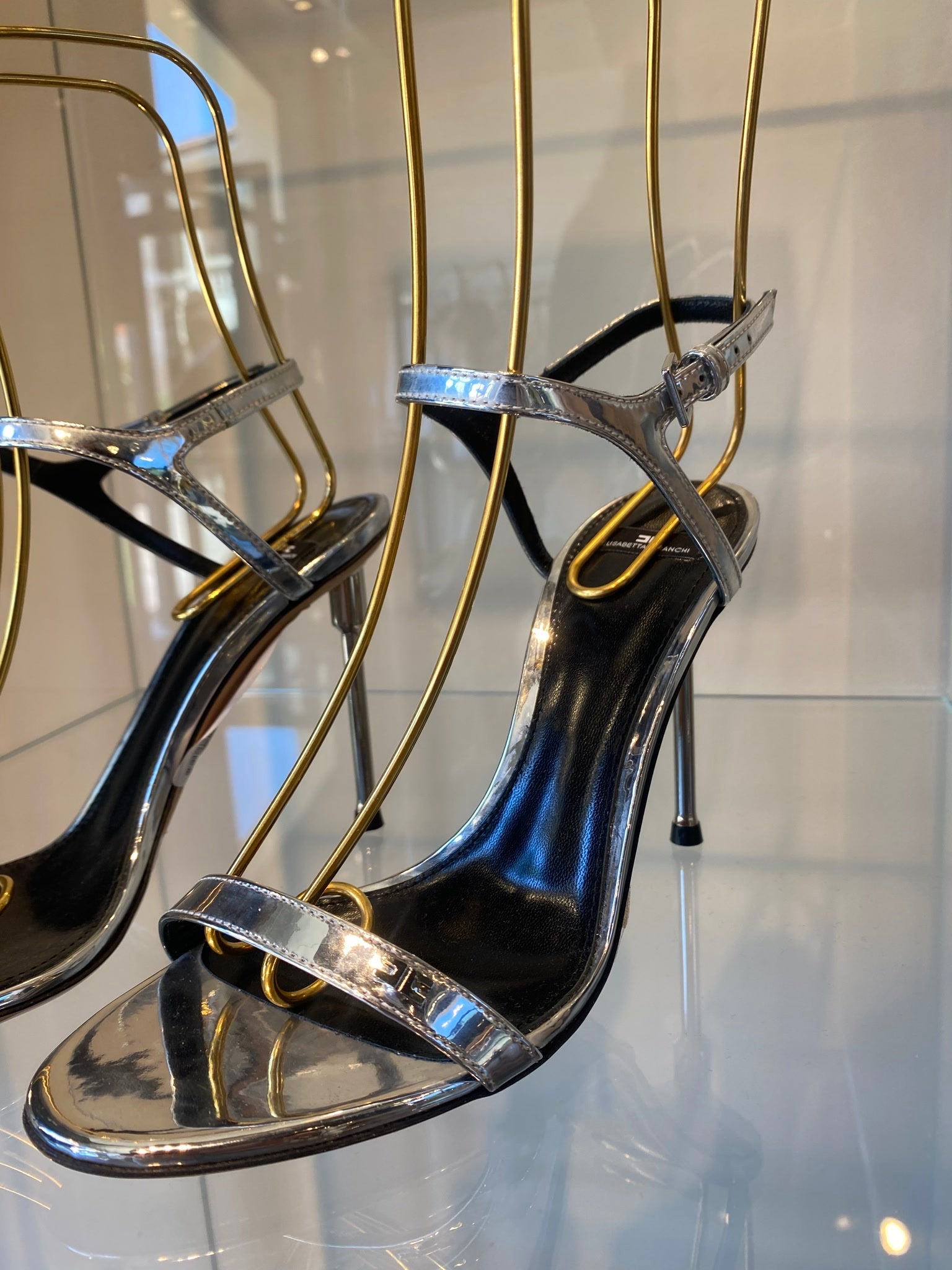 Elisabetta Franchi Damskie szpilki srebrneElisabetta Franchi