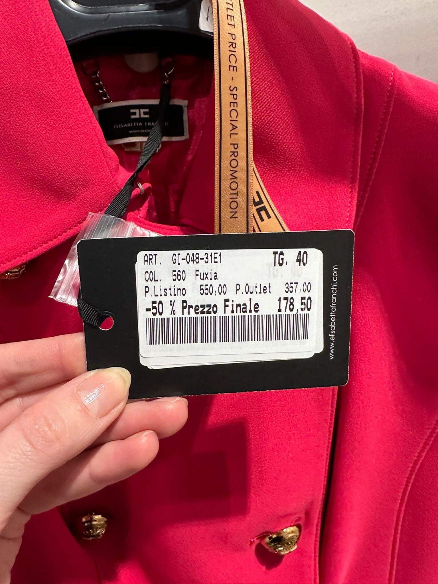 Elisabetta Franchi Fuxia JacketElisabetta Franchi