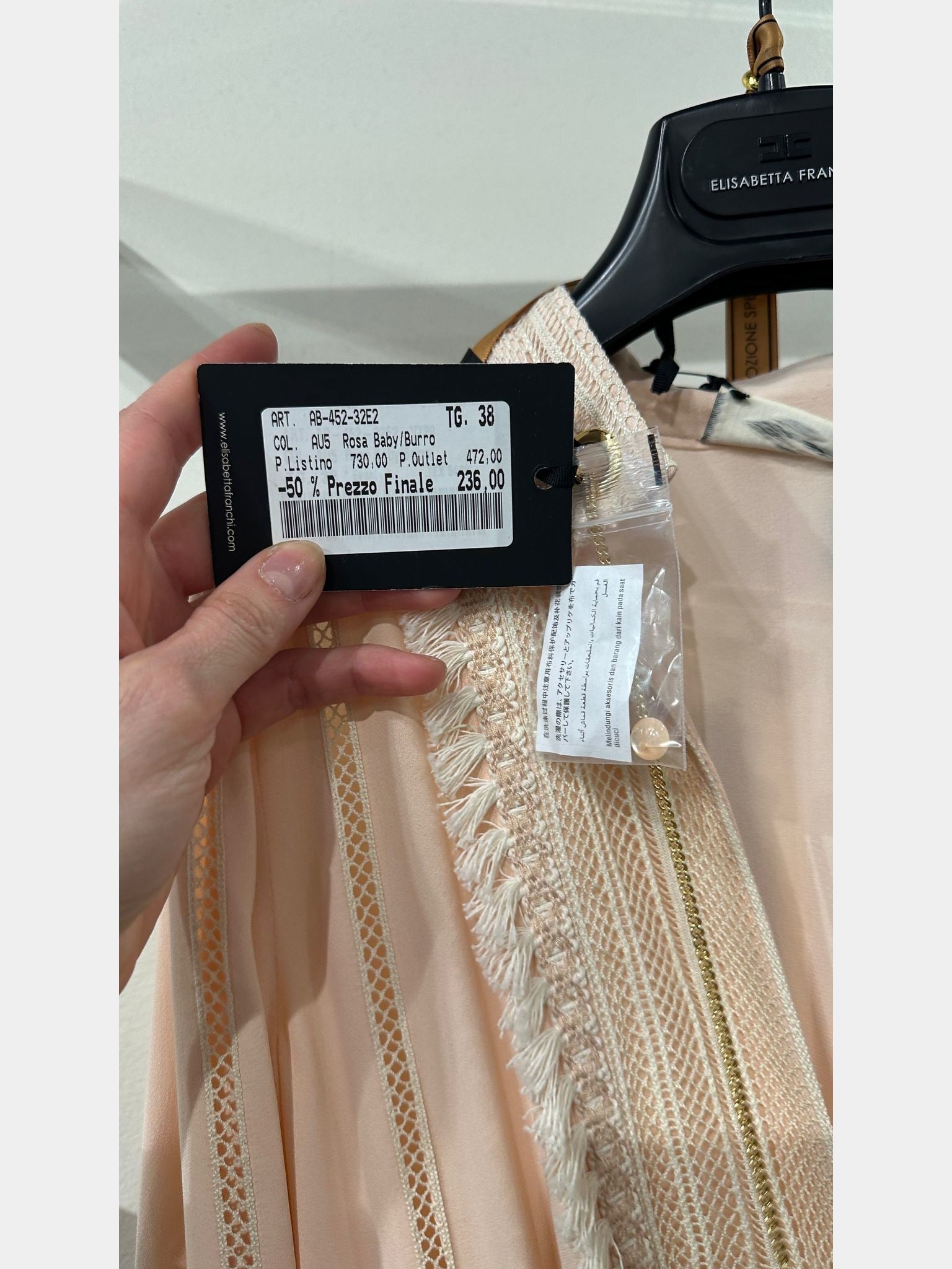 Elisabetta Franchi Rosa Baby/BurroElisabetta Franchi