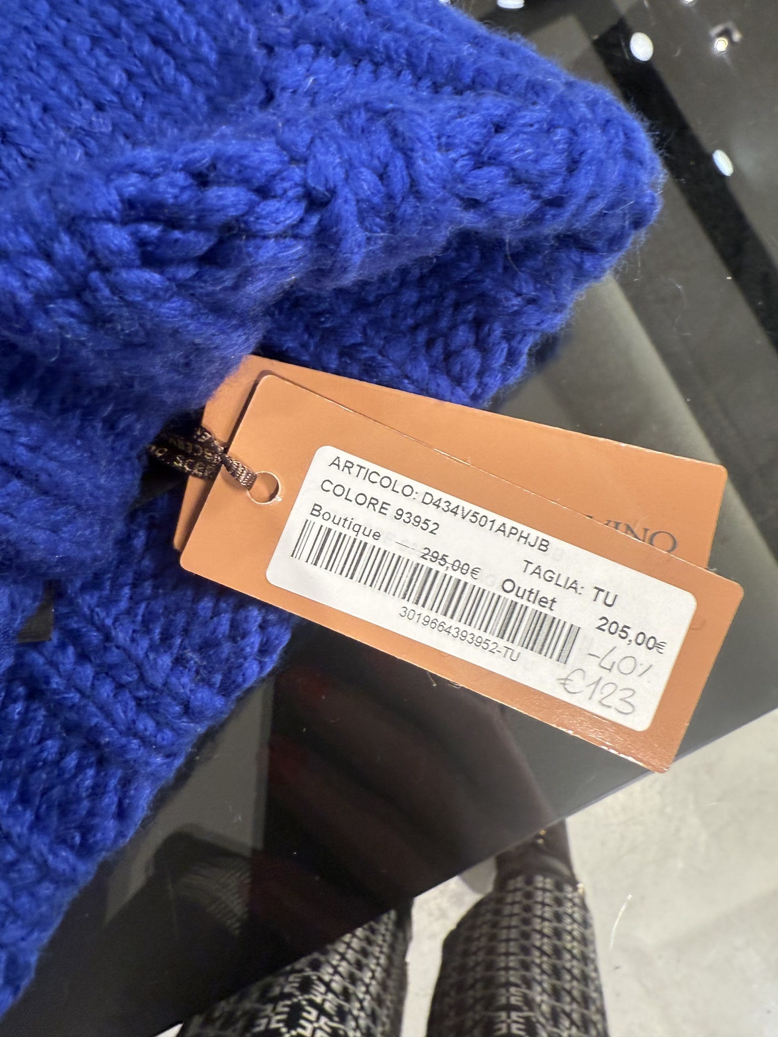 Ermanno Scervino Blue Knit HatErmanno Scervino