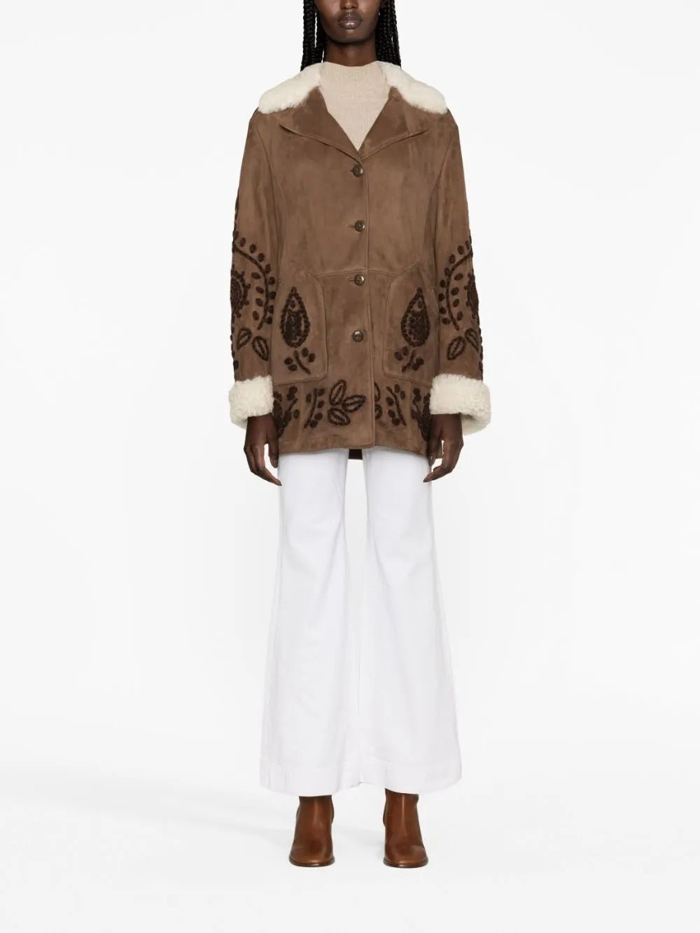 Ermanno Scervino Embroidered Motif JacketErmanno Scervino