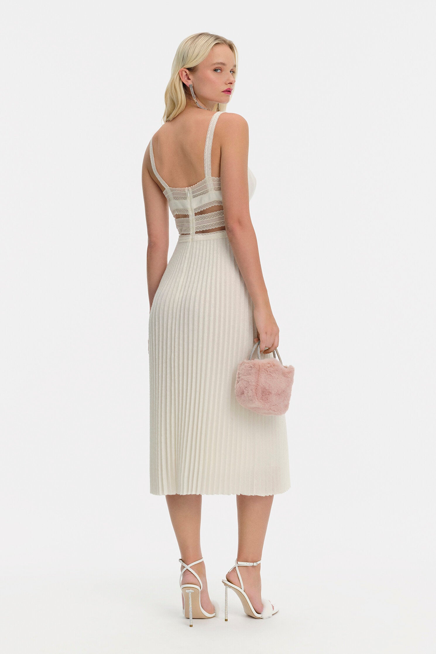 Ermanno Scervino Lace Pleated DressErmanno Scervino
