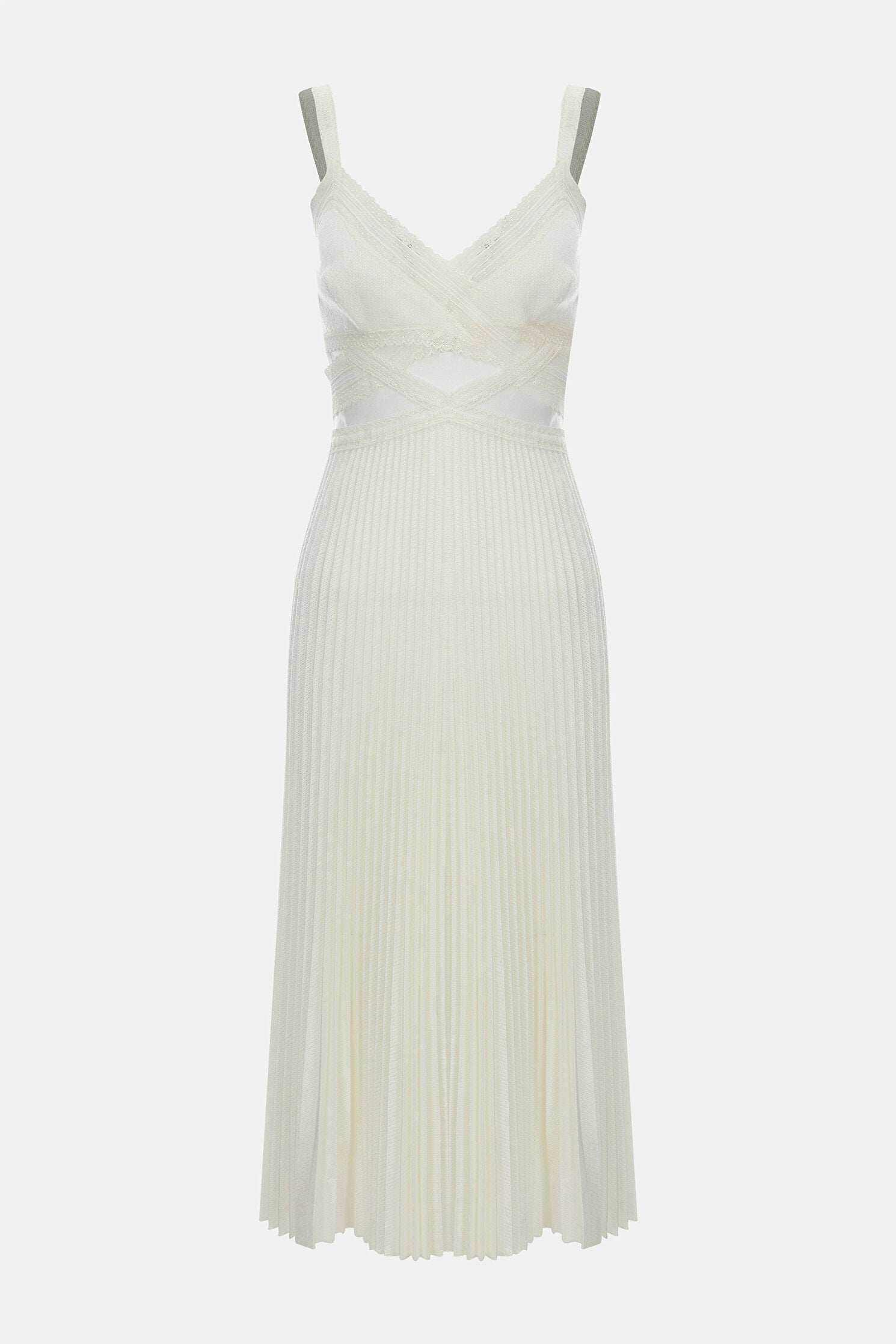Ermanno Scervino Lace Pleated DressErmanno Scervino