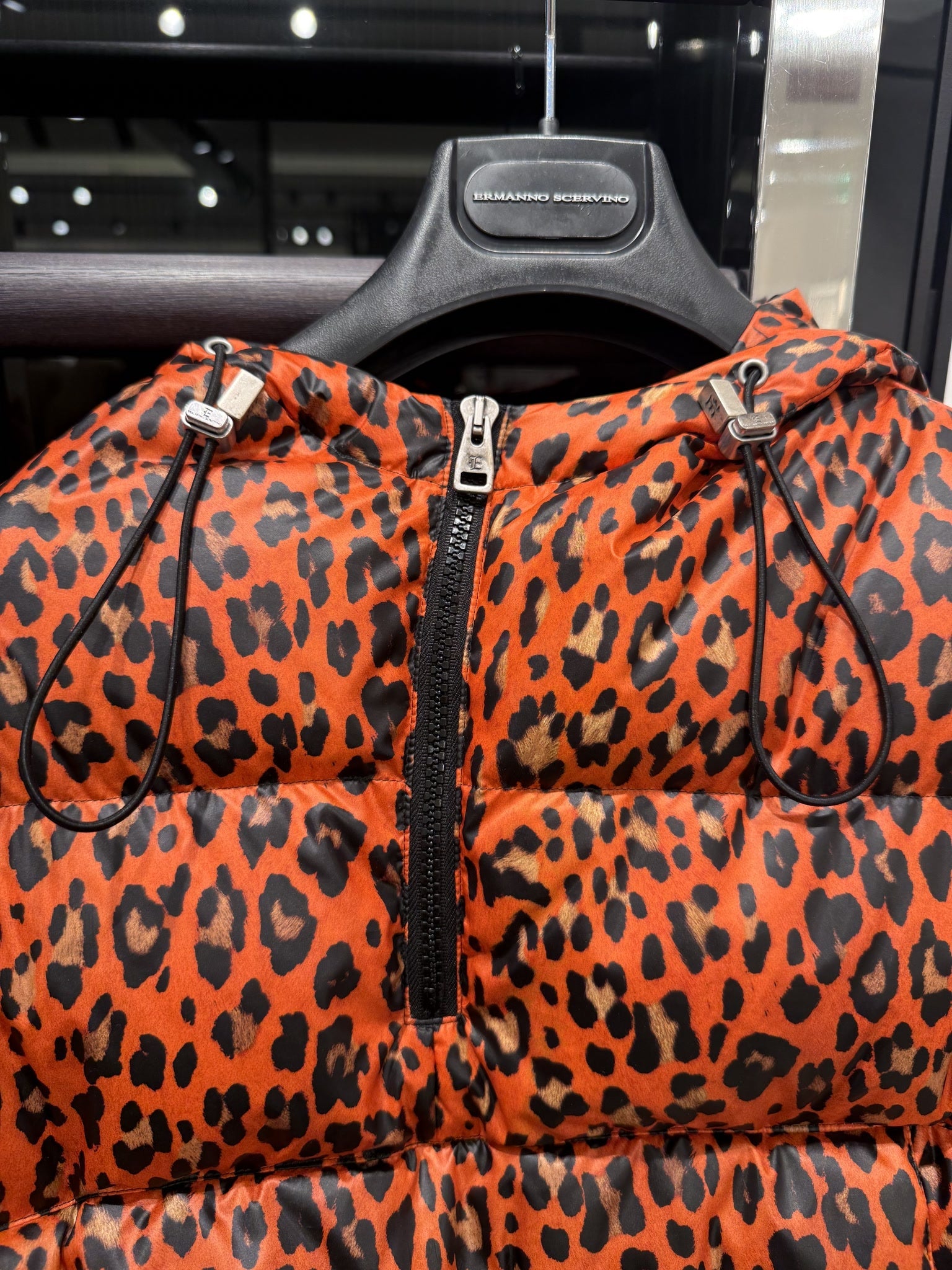Ermanno Scervino Orange Ocelot JacketErmanno Scervino