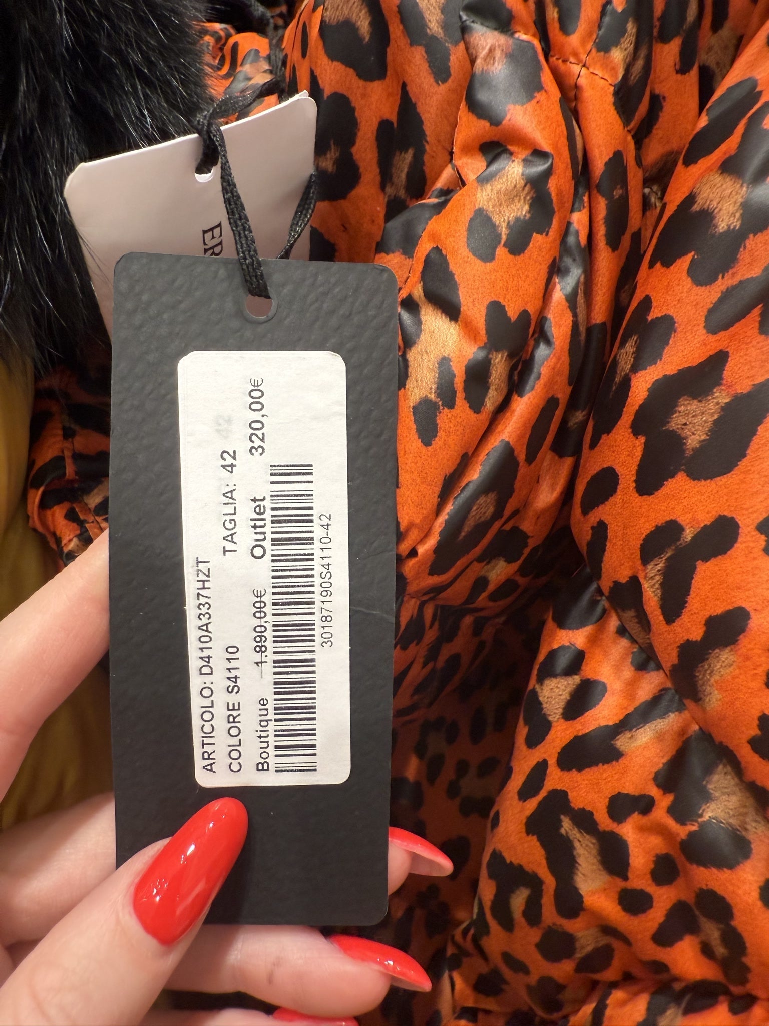 Ermanno Scervino Orange Ocelot JacketErmanno Scervino