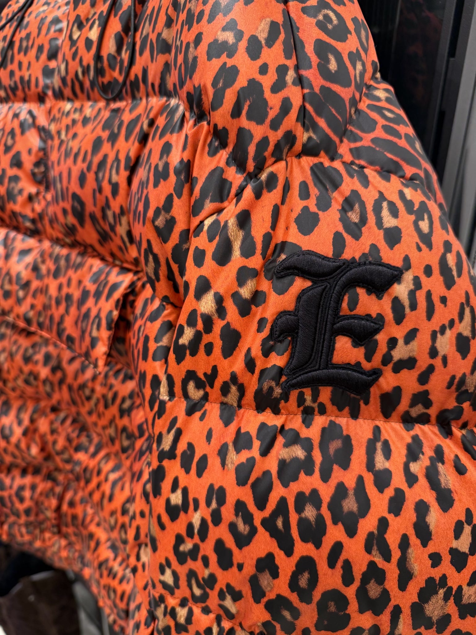 Ermanno Scervino Orange Ocelot JacketErmanno Scervino