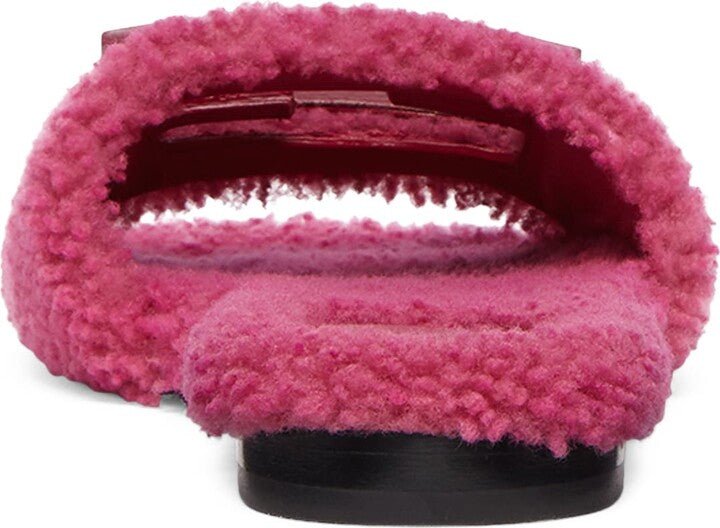 Fendi Baguette Genuine Shearling Slide SandalFendi