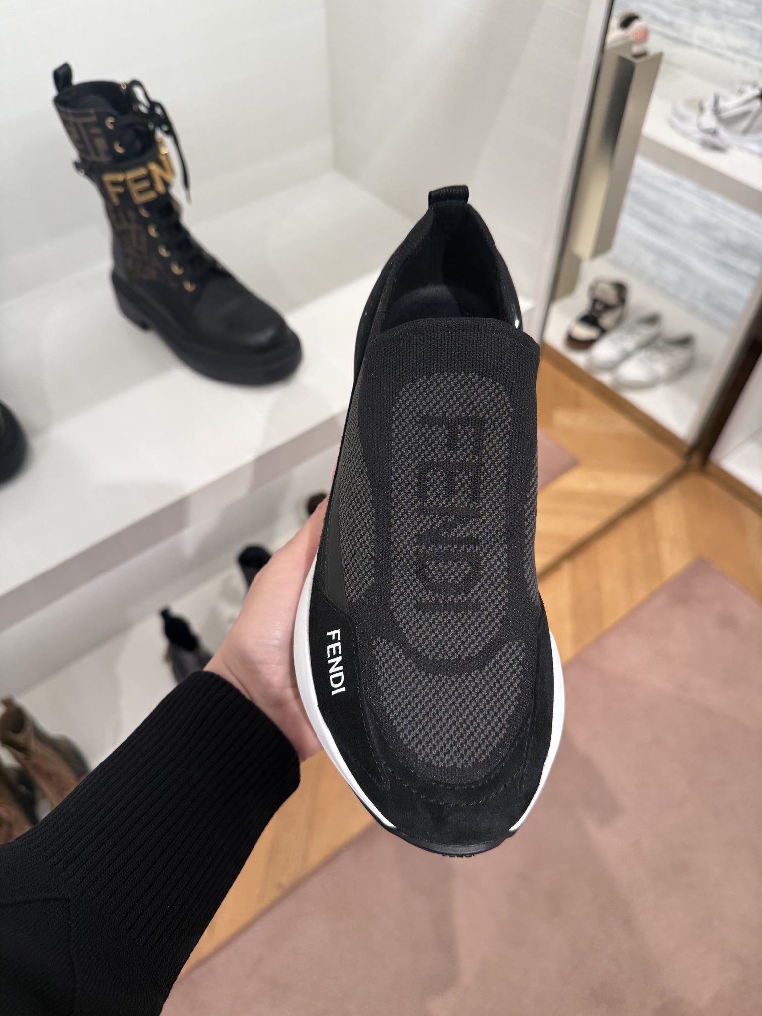 Fendi Black Sports ShoesFendi