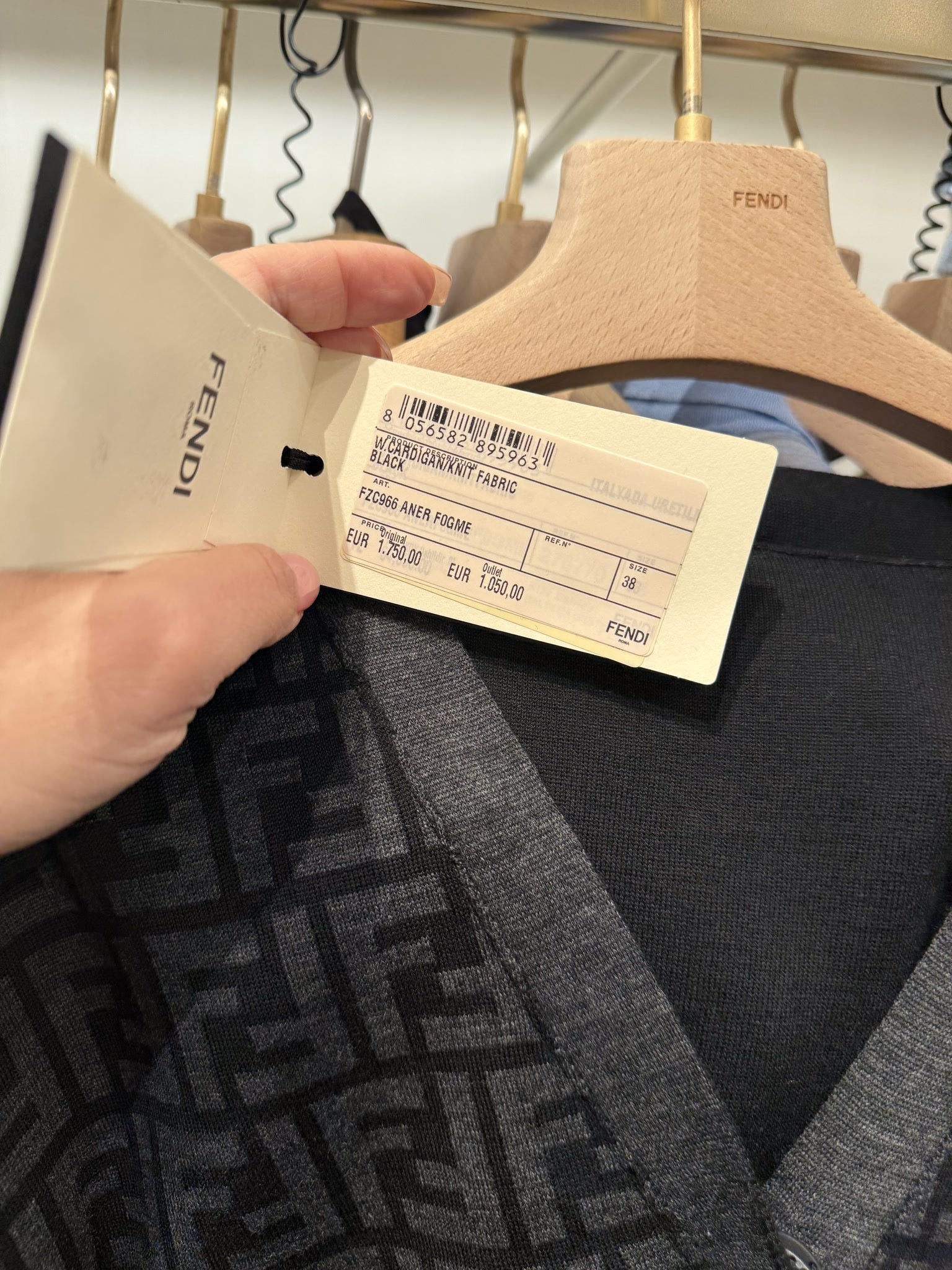 Fendi Cardigan Knit FabricFendi