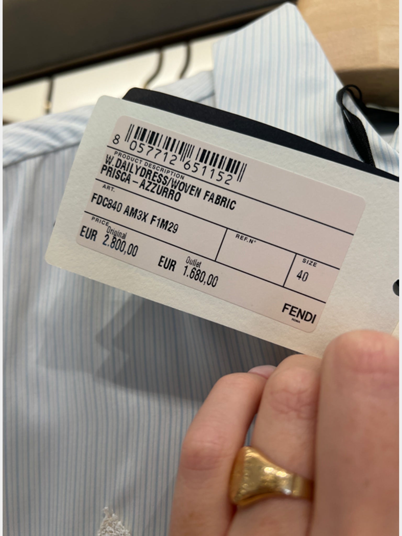 Fendi Dailydress AzzurroFendi