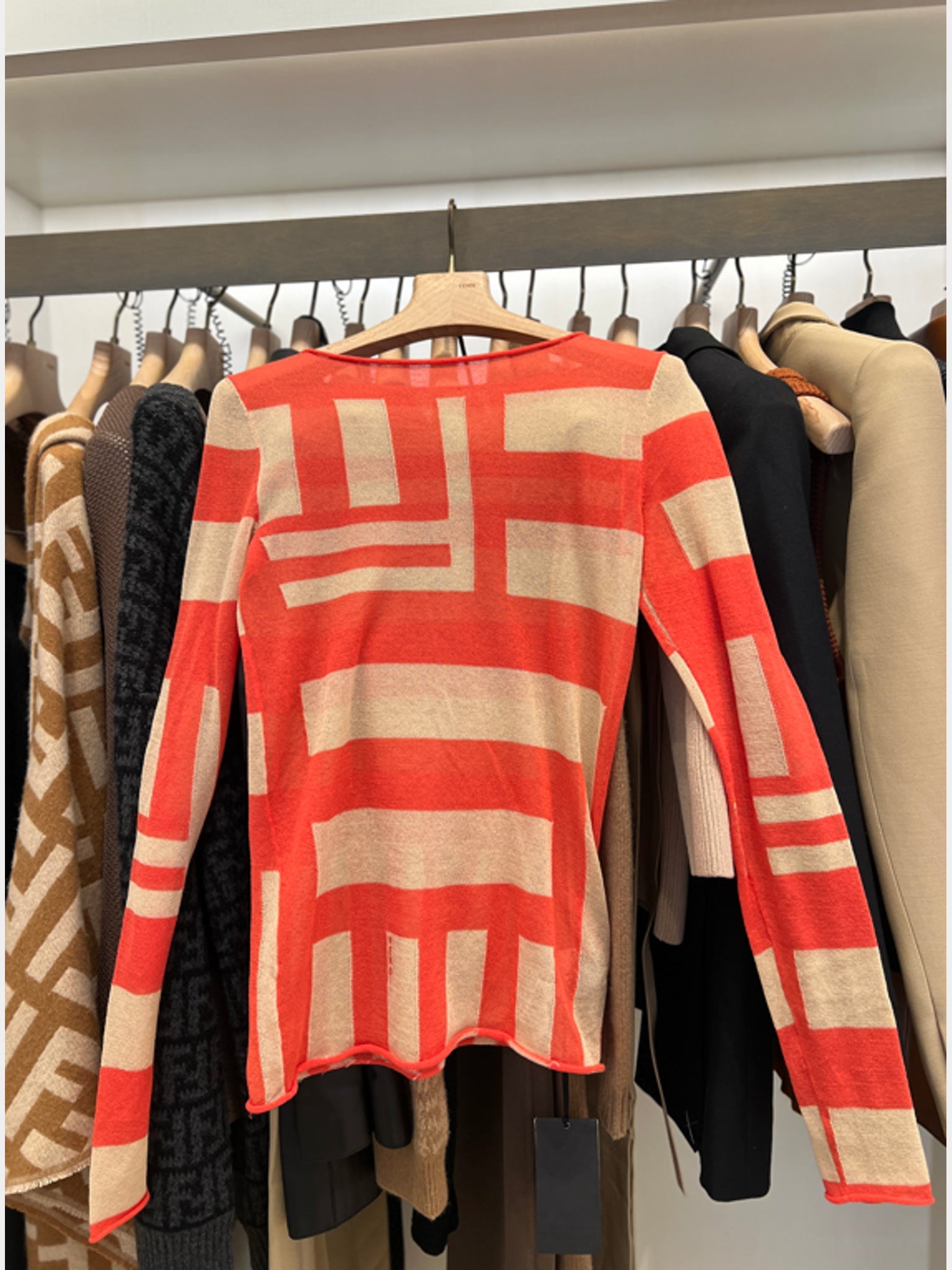 Fendi Damski Sweter SalmonFendi