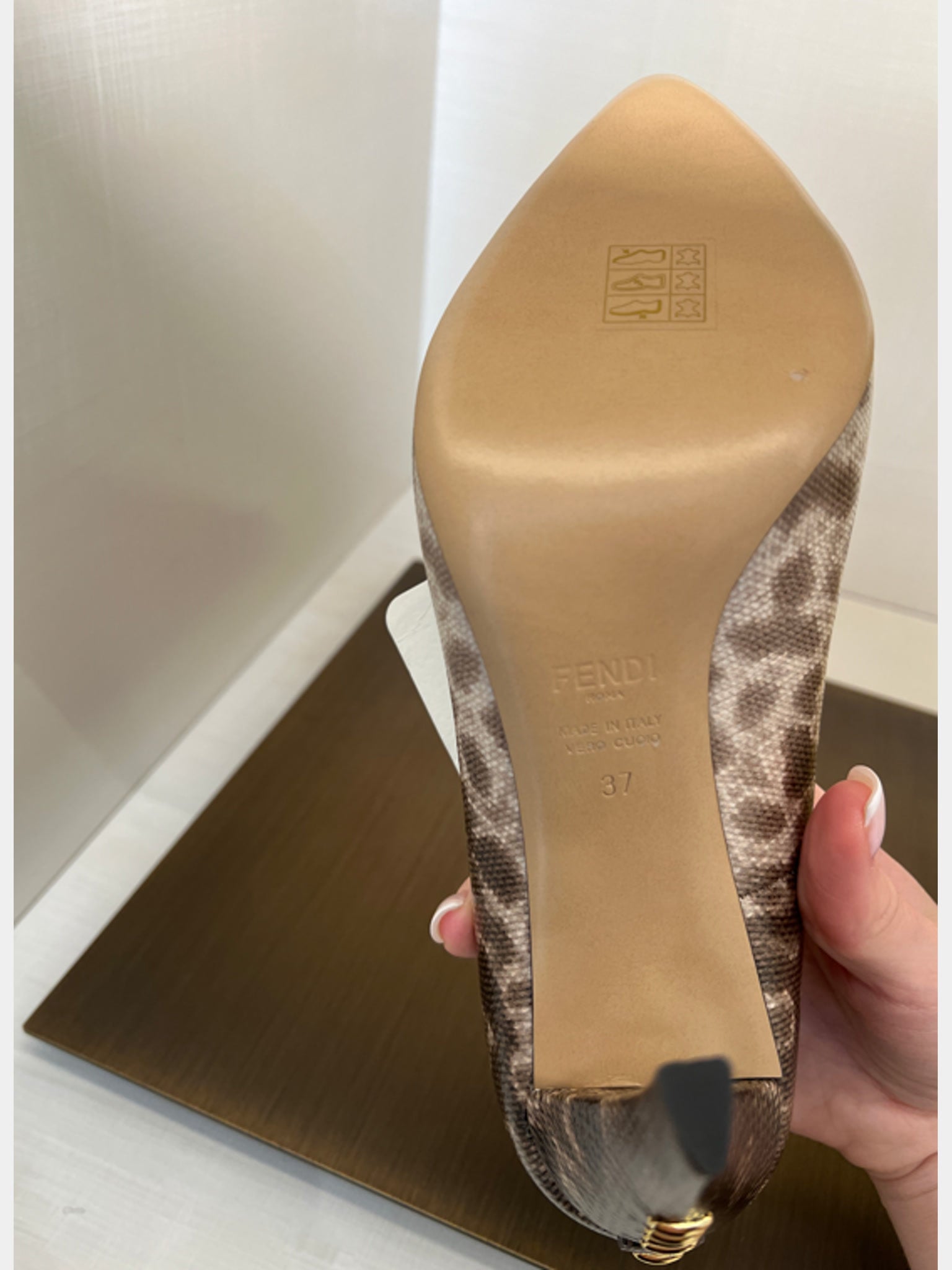 Fendi Damskie Szpilki w panterkeFendi