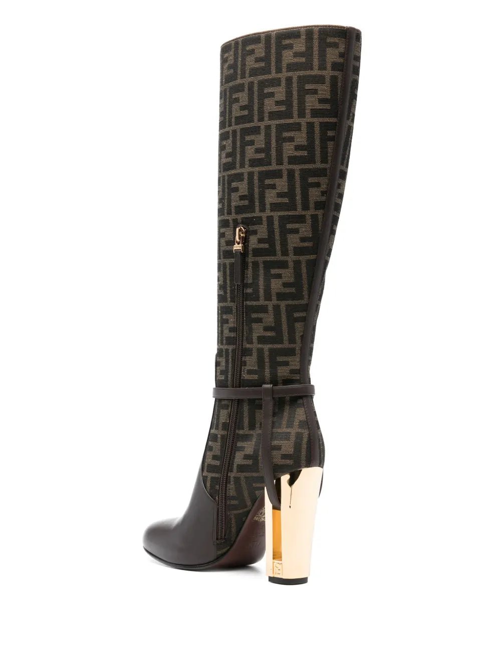 Fendi Delfina 110mm Monogram Knee - high BootsFendi