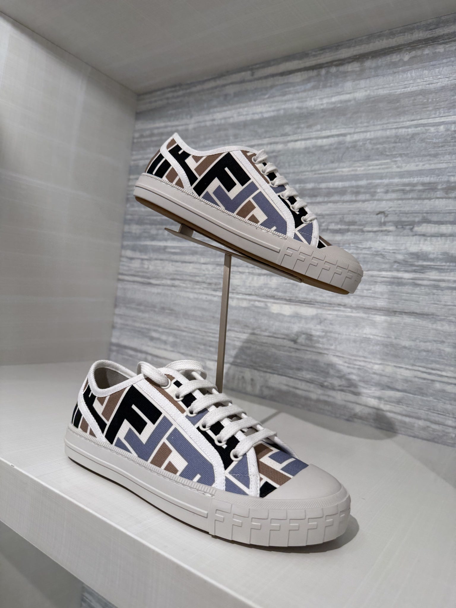 Fendi Domino Canvas SneakersFendi