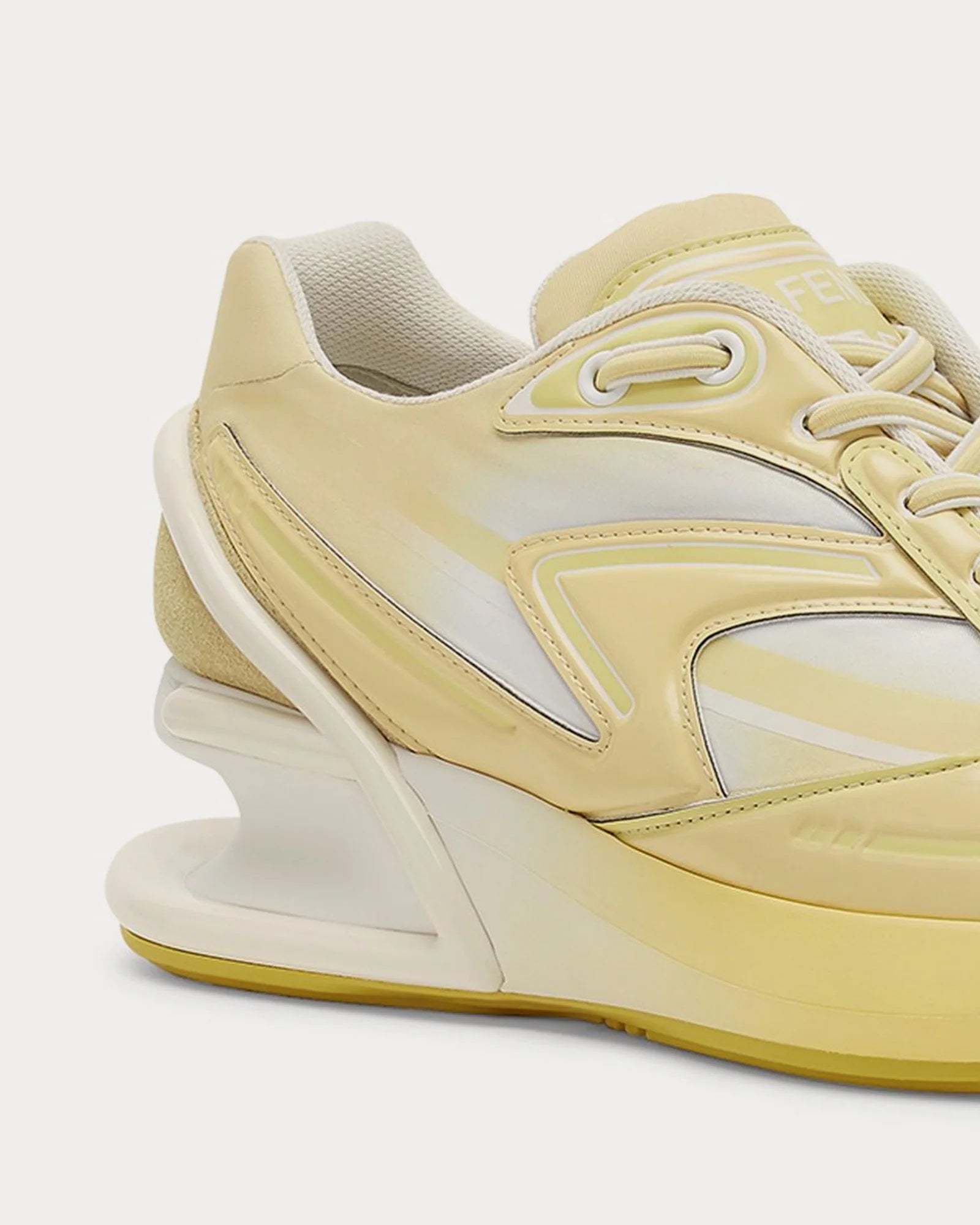 Fendi First 1 Nylon Yellow Low Top SneakersFendi