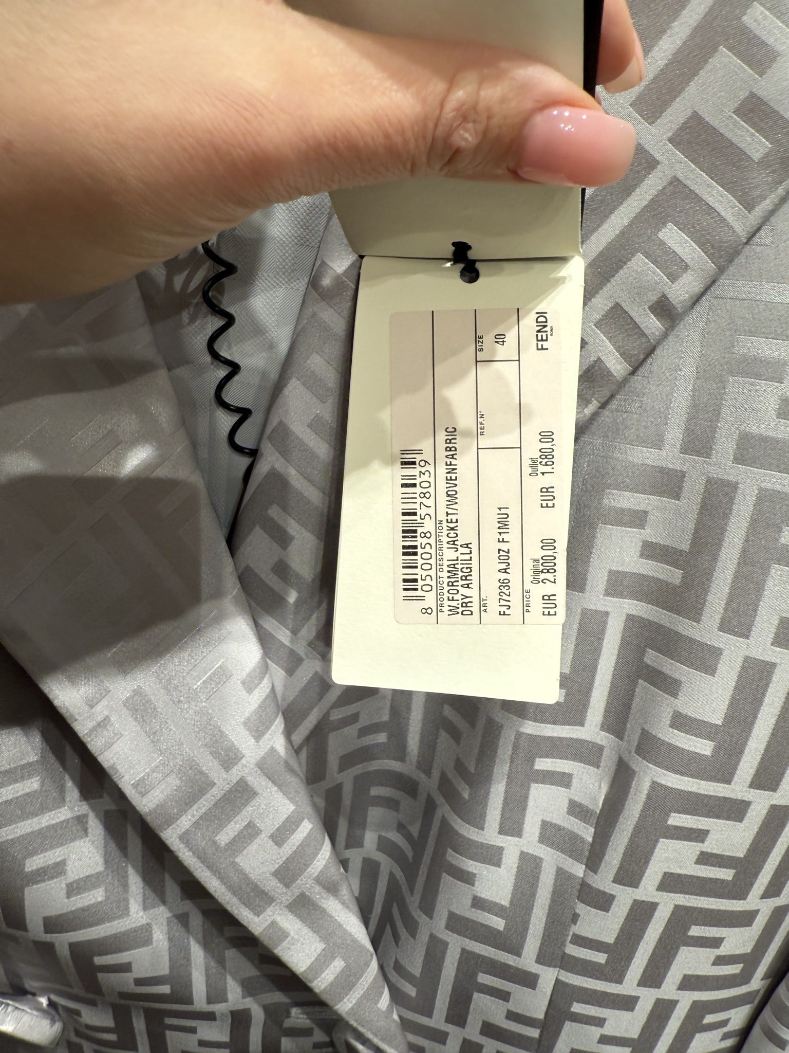 Fendi Grey BlazerFendi