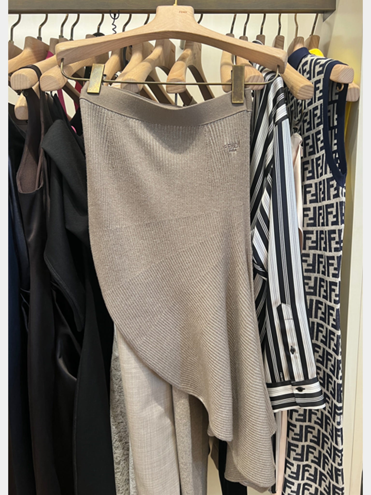 Fendi grey skirtFendi