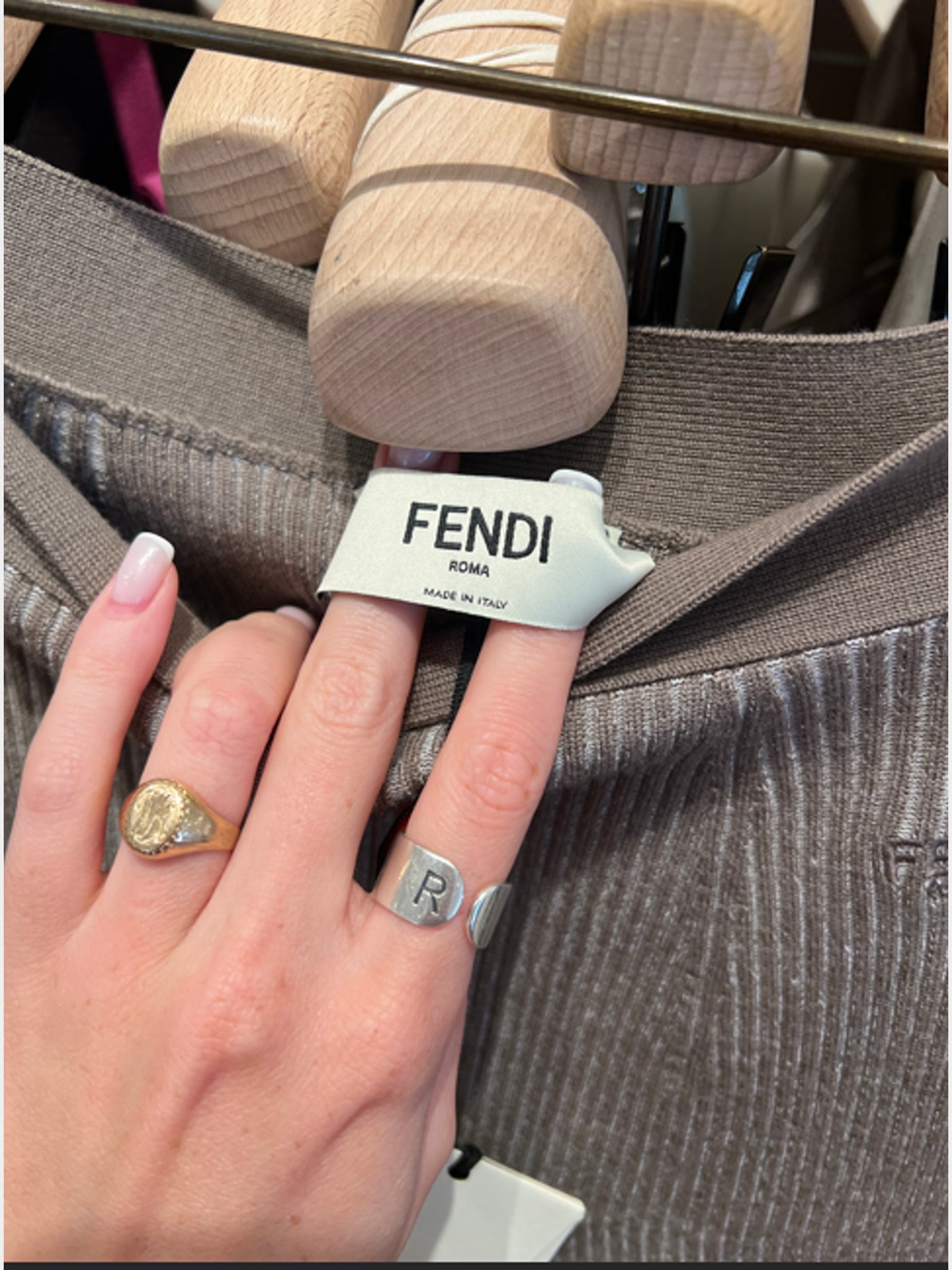 Fendi grey skirtFendi