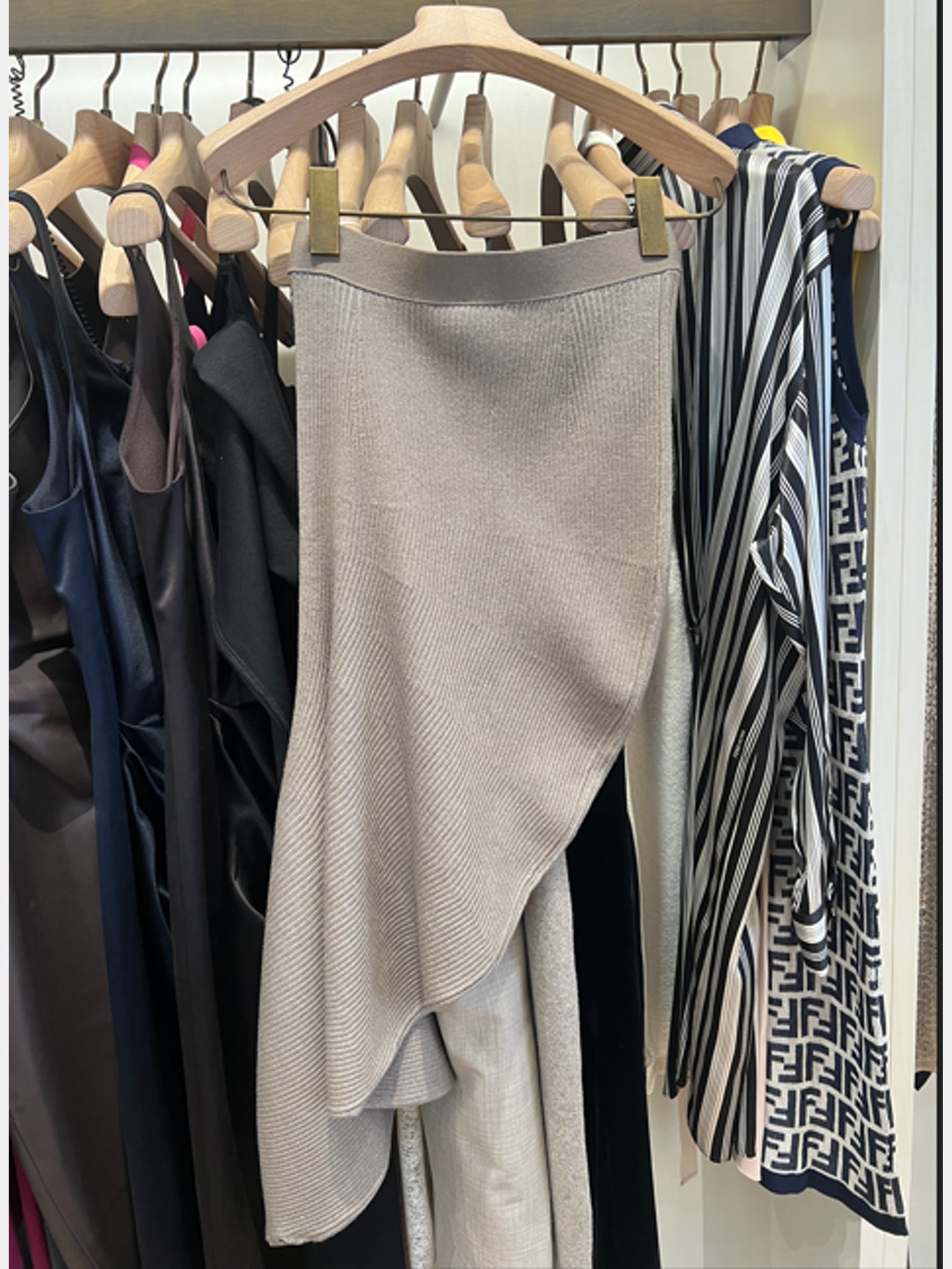 Fendi grey skirtFendi