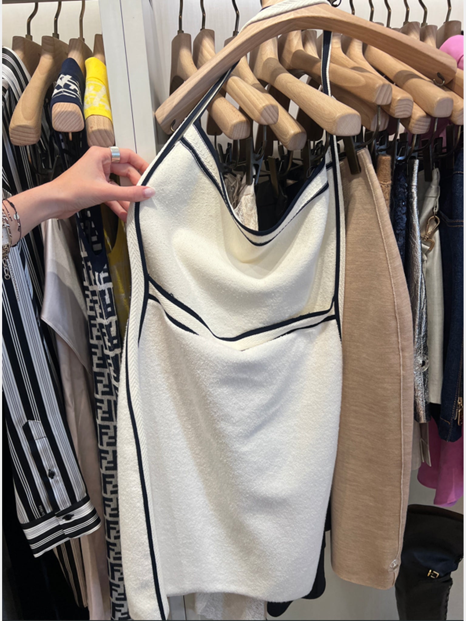 Fendi knit dress whiteFendi