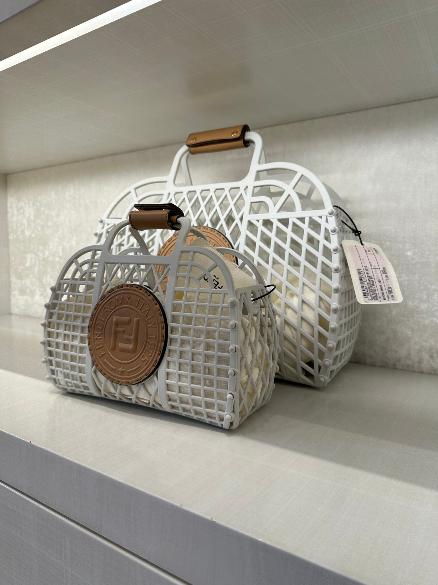 Fendi Mini Bag Bianco Ice + MieleFendi