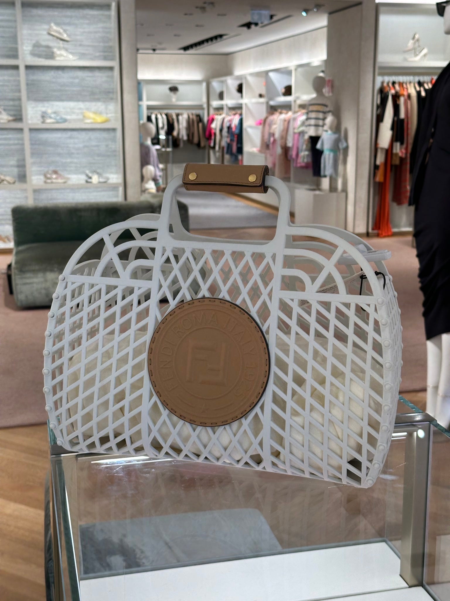 Fendi Mini Bag Bianco Ice + MieleFendi