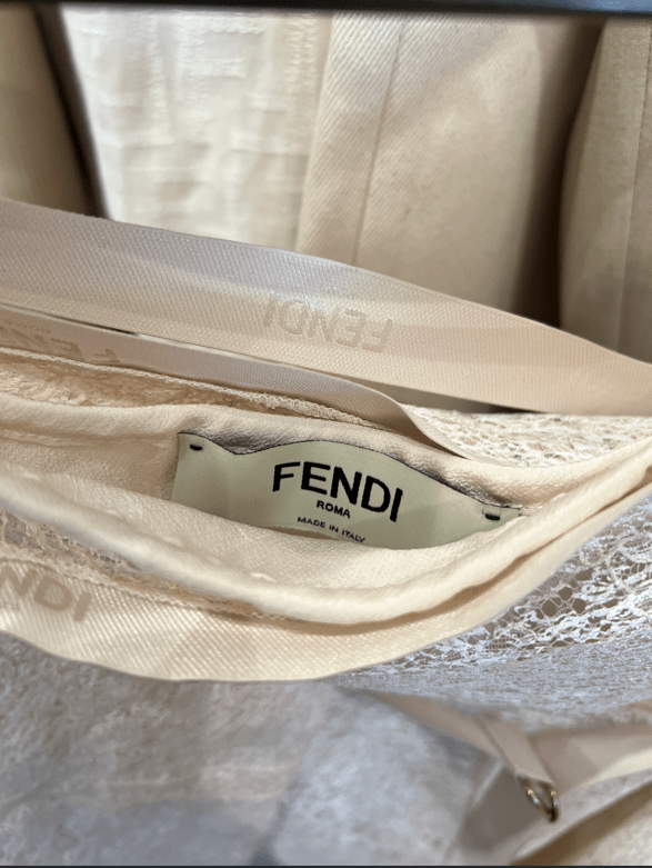 Fendi Spódnica Damska Biała koronkowaFendi